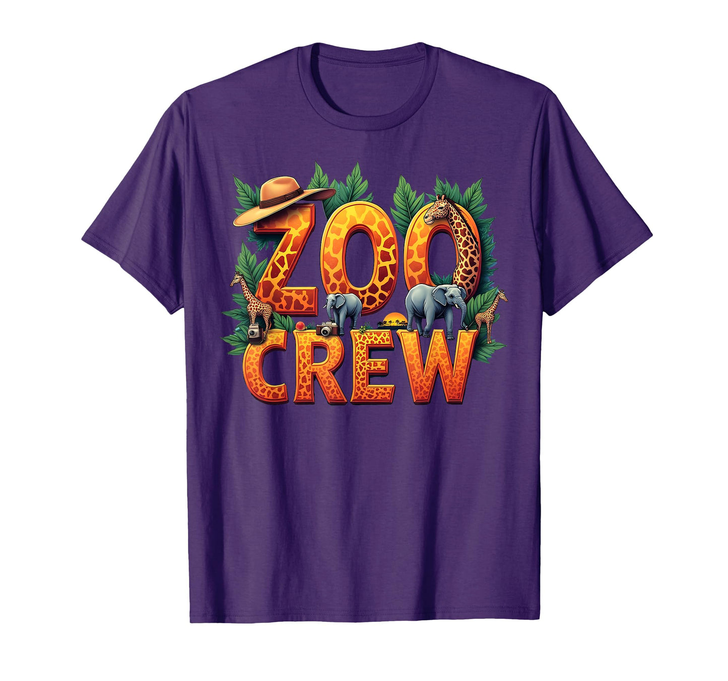 Safari Wildlife Jungle Animal Zoo Crew Zoo Keeper Kids T-Shirt