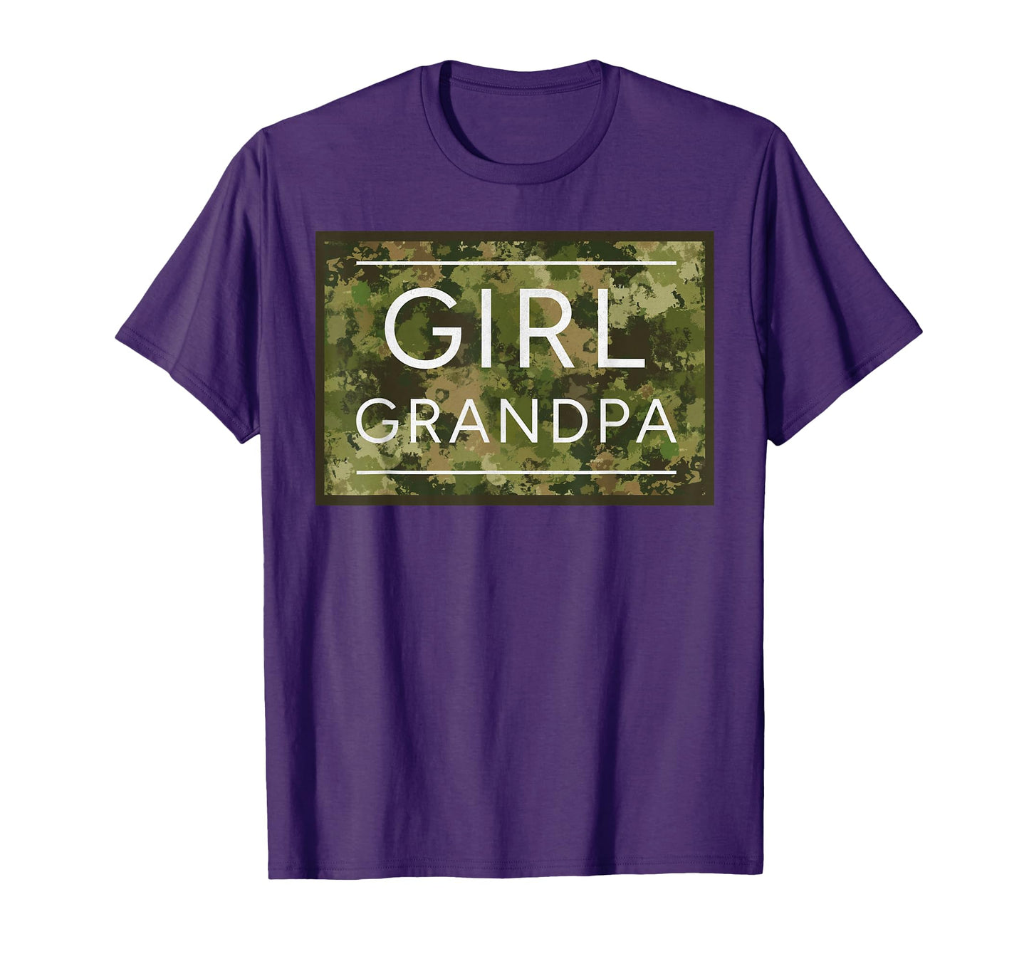 Girl Grandpa Camo Grandpa of Girls Grandfather Camouflage T-Shirt