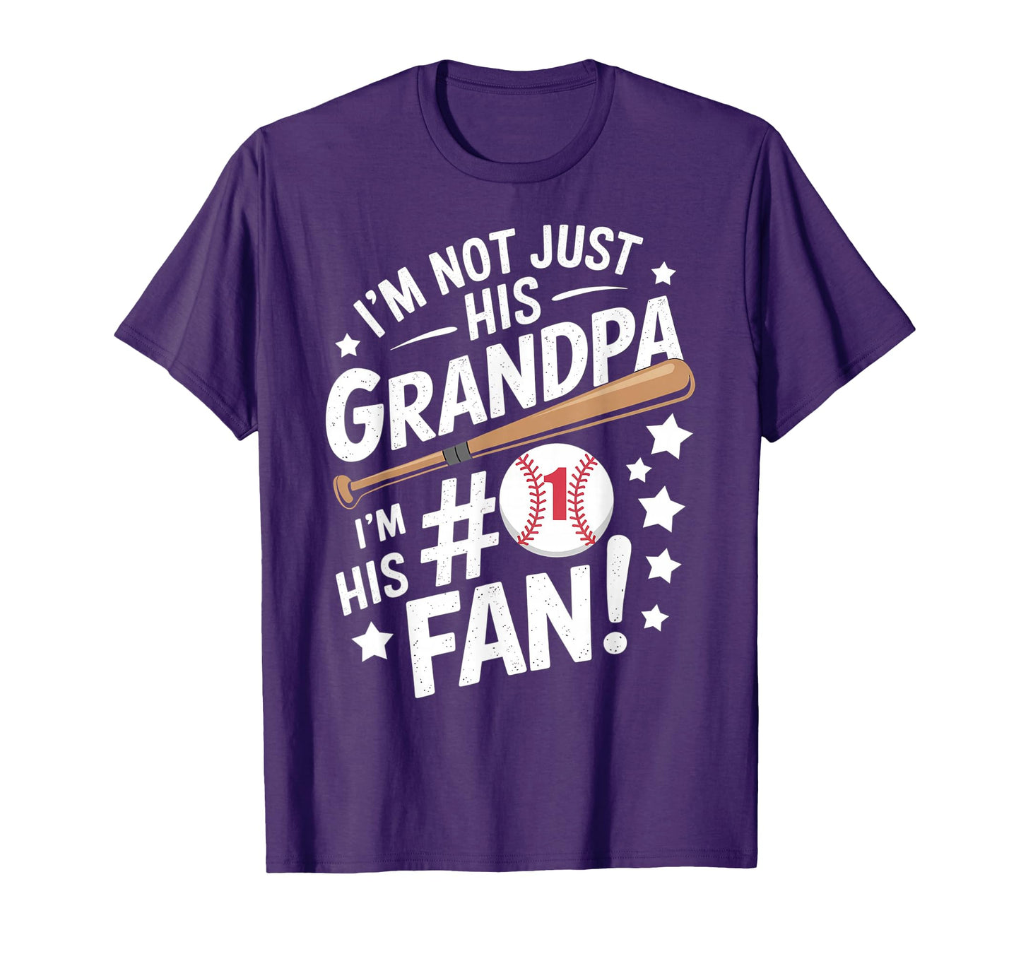 Baseball Grandpa Fan Supporter T-Shirt
