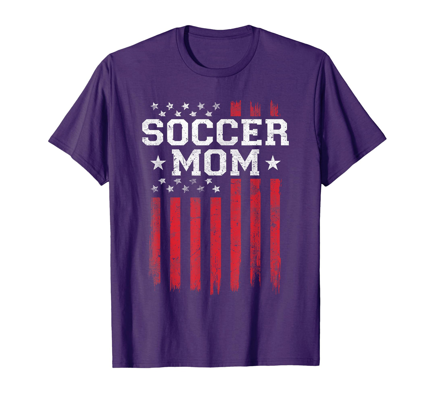 Soccer Mom Proud American Flag USA Patriot Patriotic T-Shirt