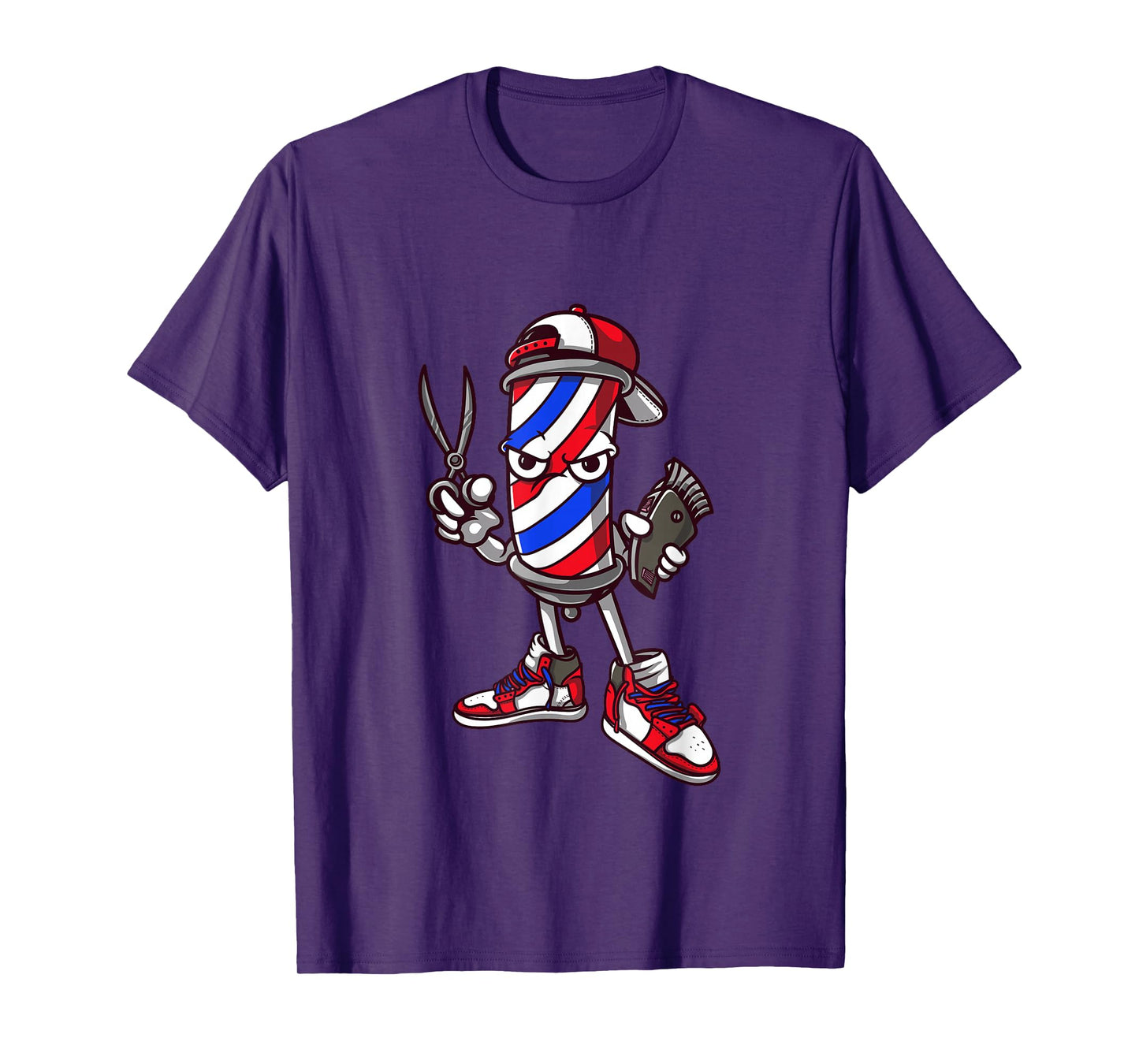 Barber Vintage Cool Outfit Hairdresser Gift Barbershop T-Shirt