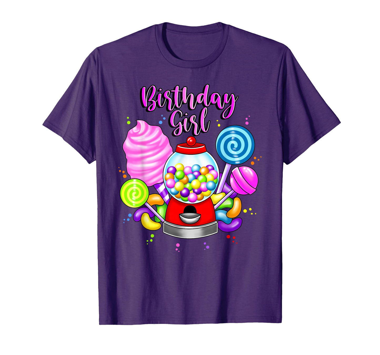 Candy Machine Birthday Girl Sweet Candyland Matching Family T-Shirt