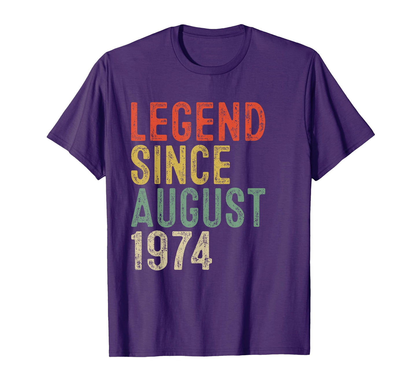 Legend Since August 1974 51st Birthday Gifts 51 Year Old T-Shirt