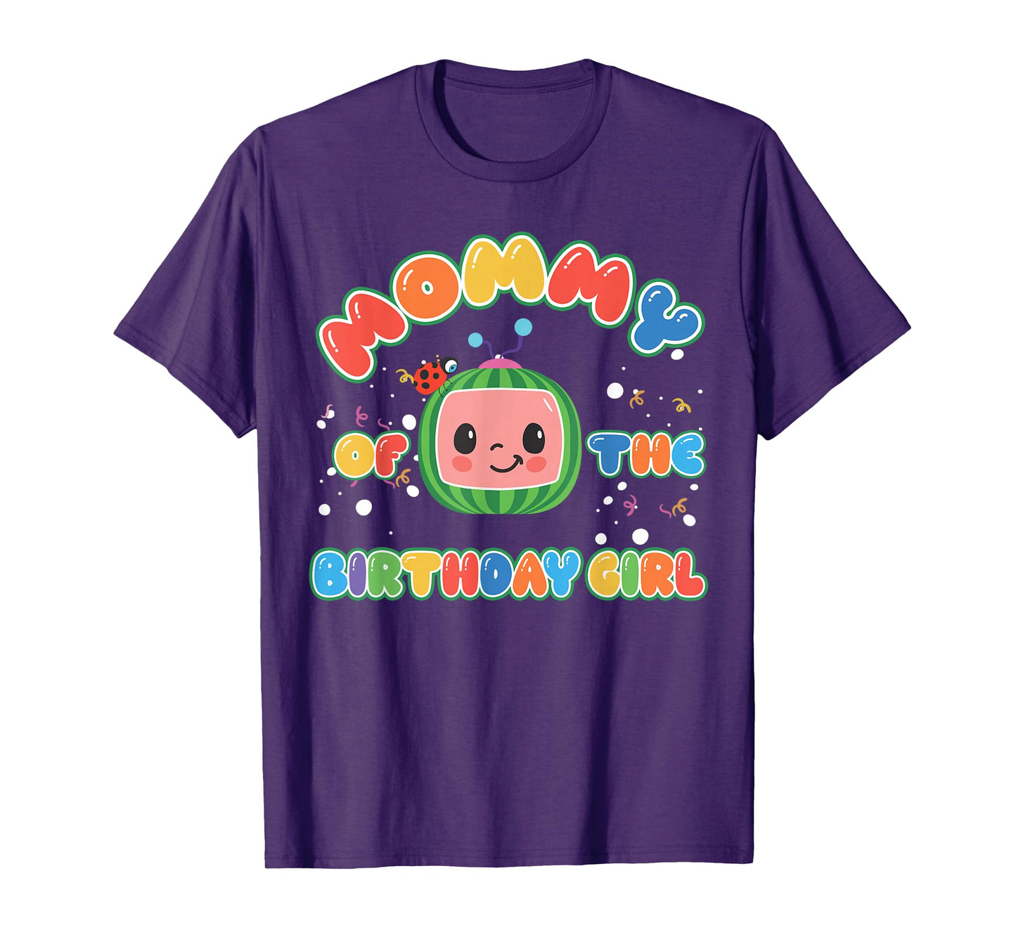 Daddy Mommy Of The Birthday Girl Melon Family Matching Funny T-Shirt
