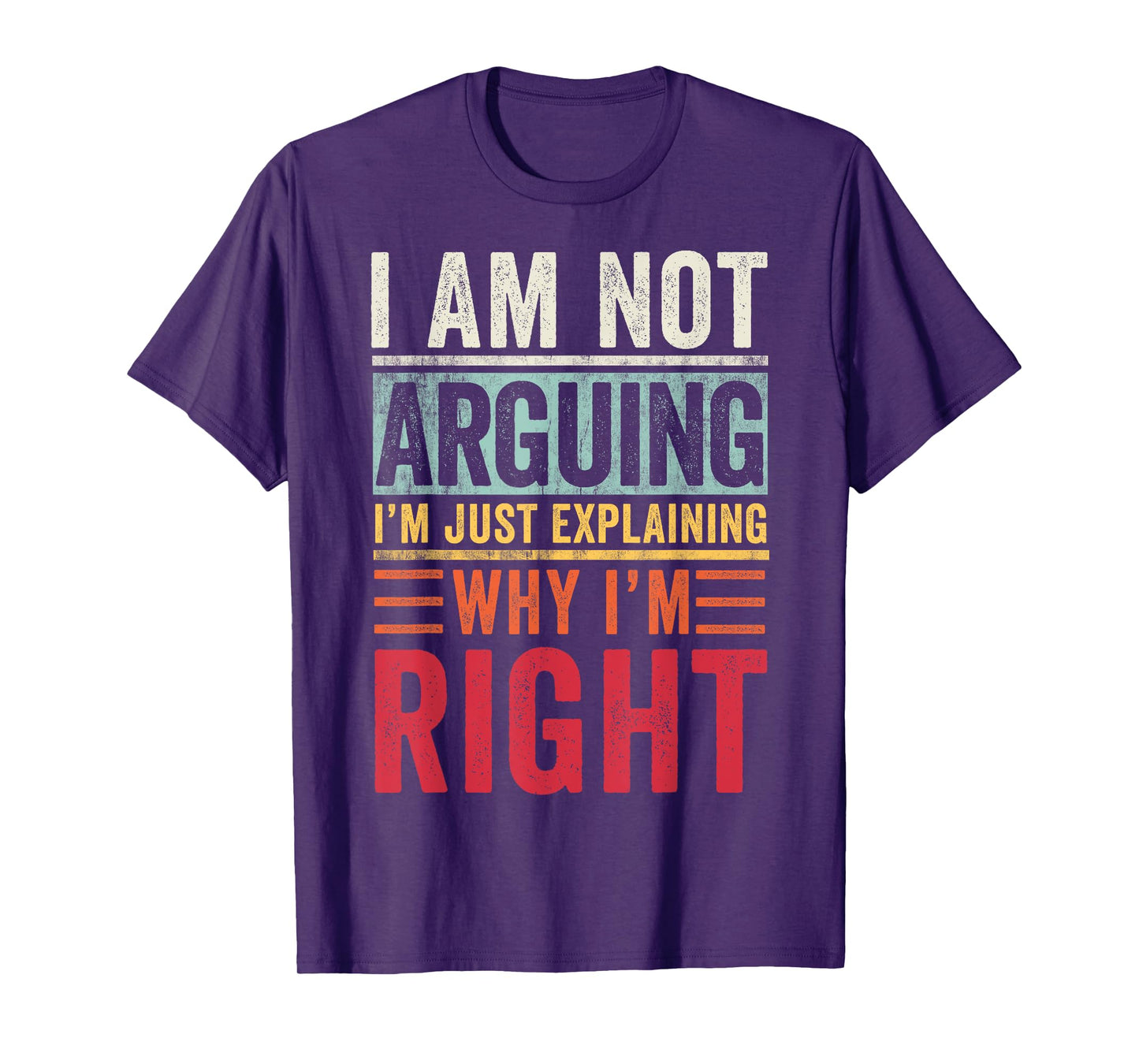 I'm Not Arguing I'm Just Explaining Why I'm Right Retro T-Shirt