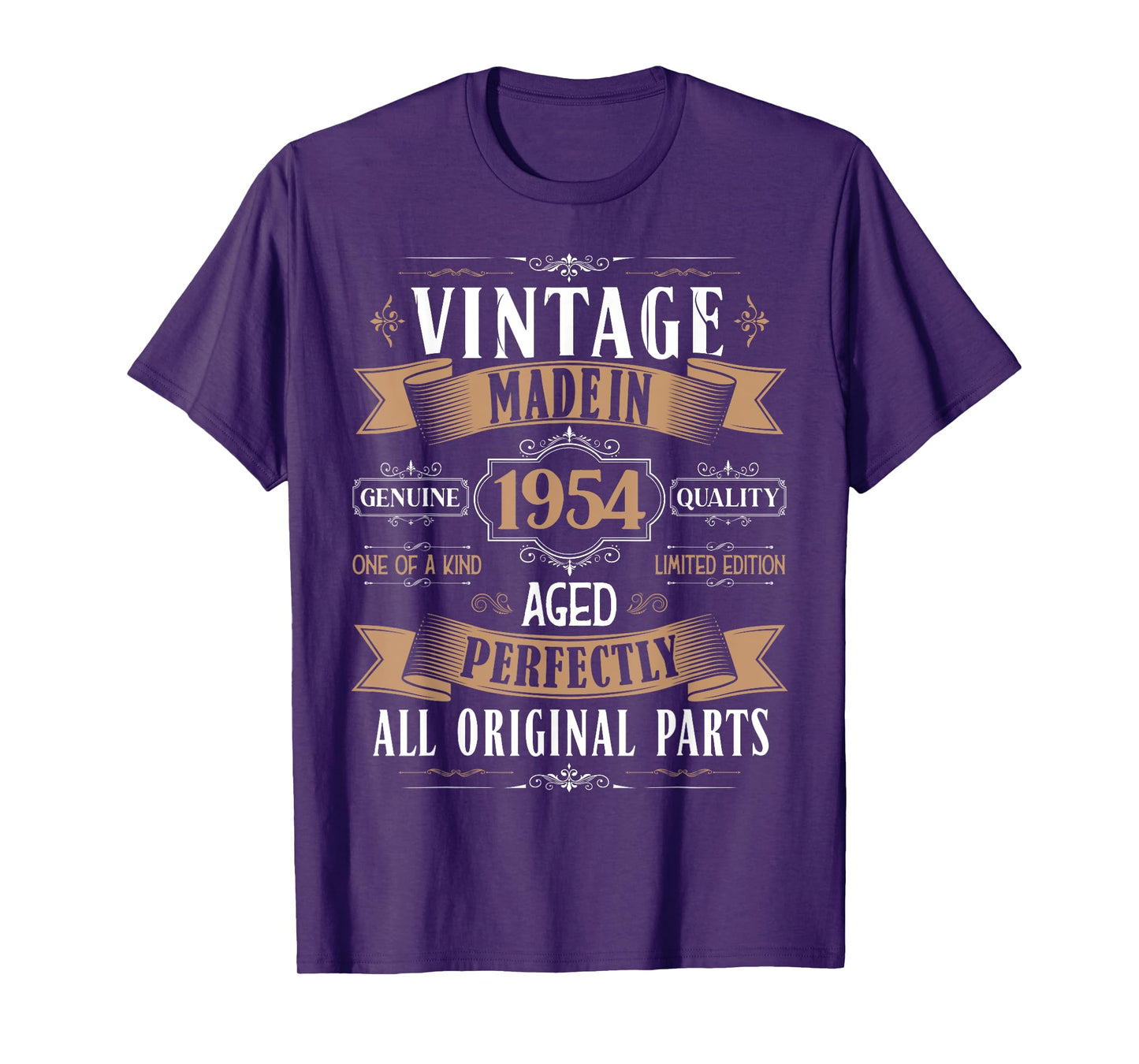 Vintage 71st birthday men Born 1954 71 years old Bday mens T-Shirt