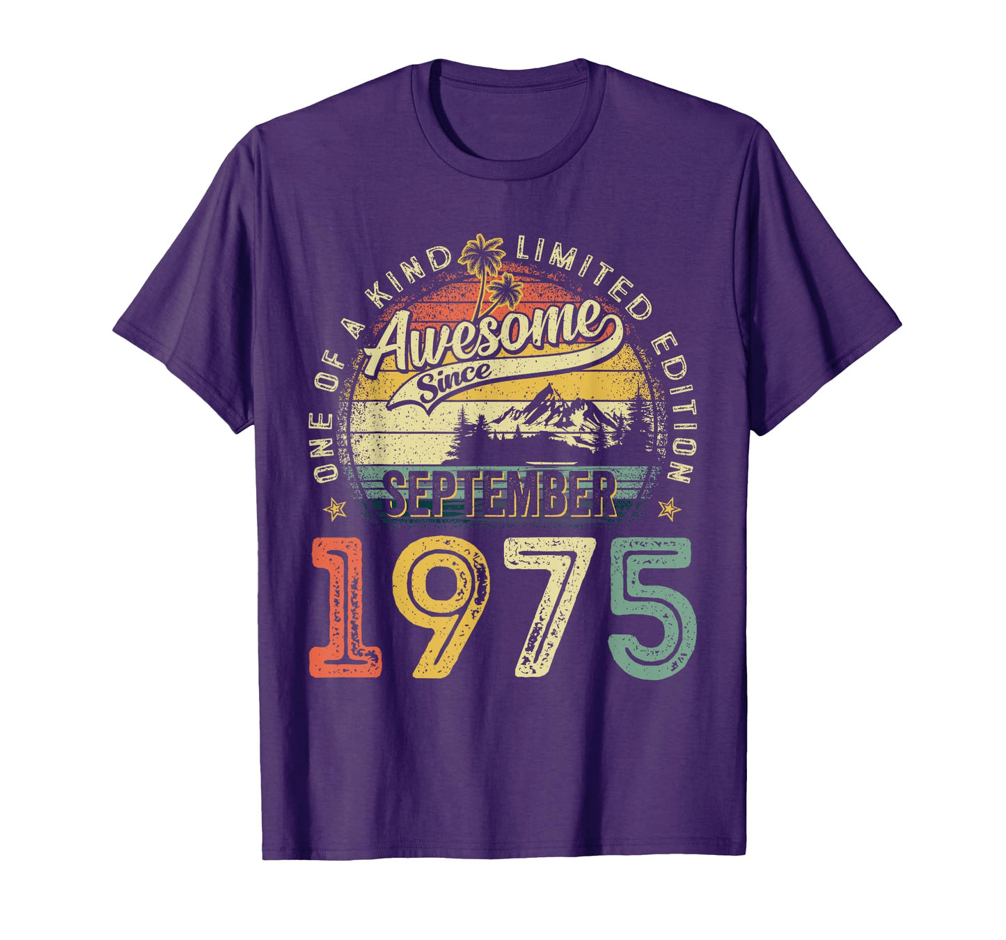 50 Year Old Awesome since September 1975 50th Birthday Gifts T-Shirt
