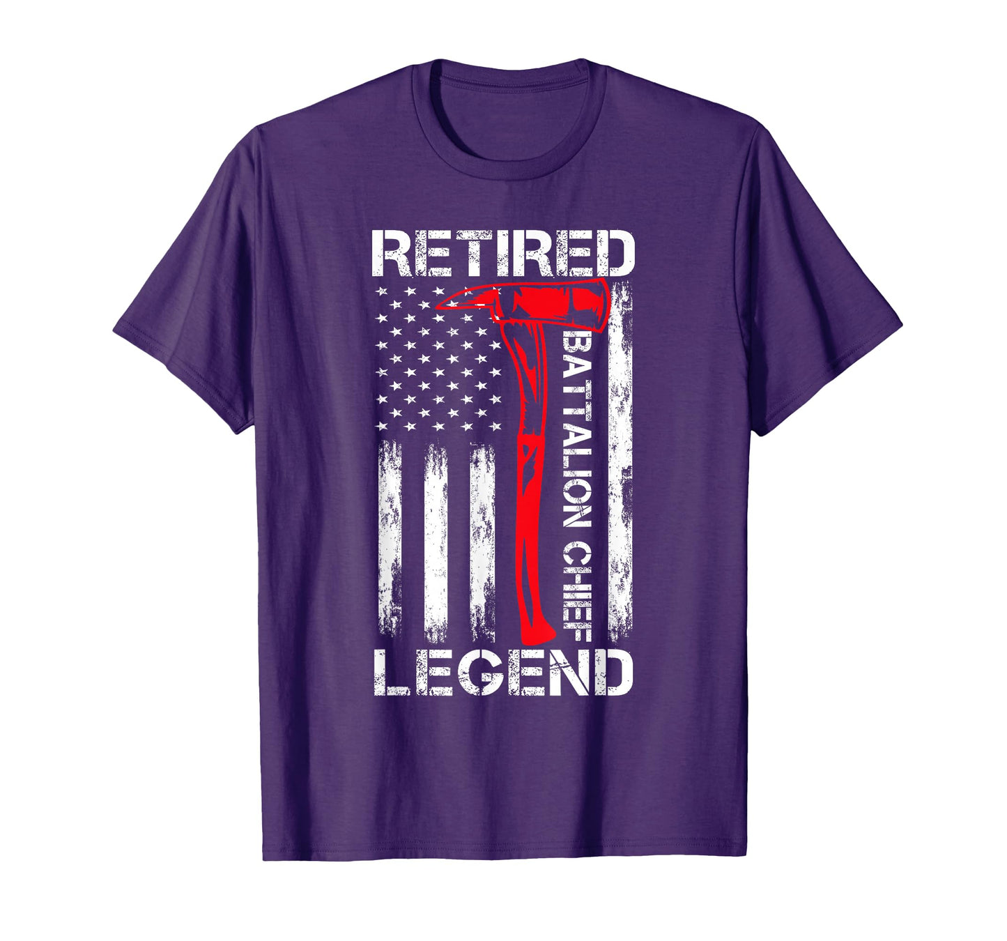Retired Firefighter Battalion chief Fireman Retirement USA T-Shirt