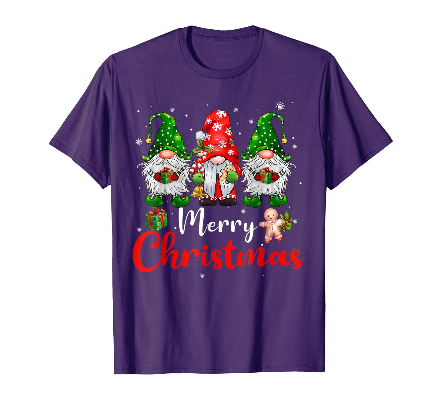 Merry Christmas Gnomes Xmas Family Men Women T-Shirt