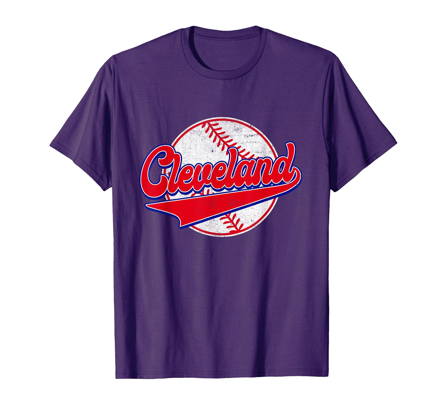 Cleveland Cityscape Vintage Baseball Men Women Kids T-Shirt