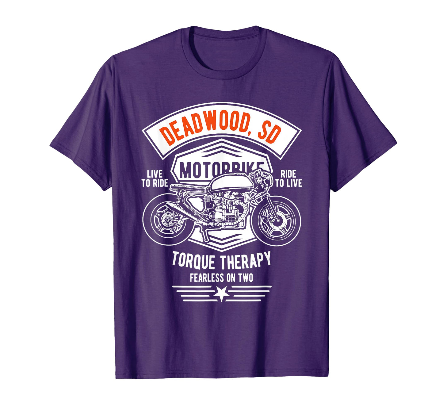 Deadwood South Dakota USA Motorcycle Design Souvenir T-Shirt