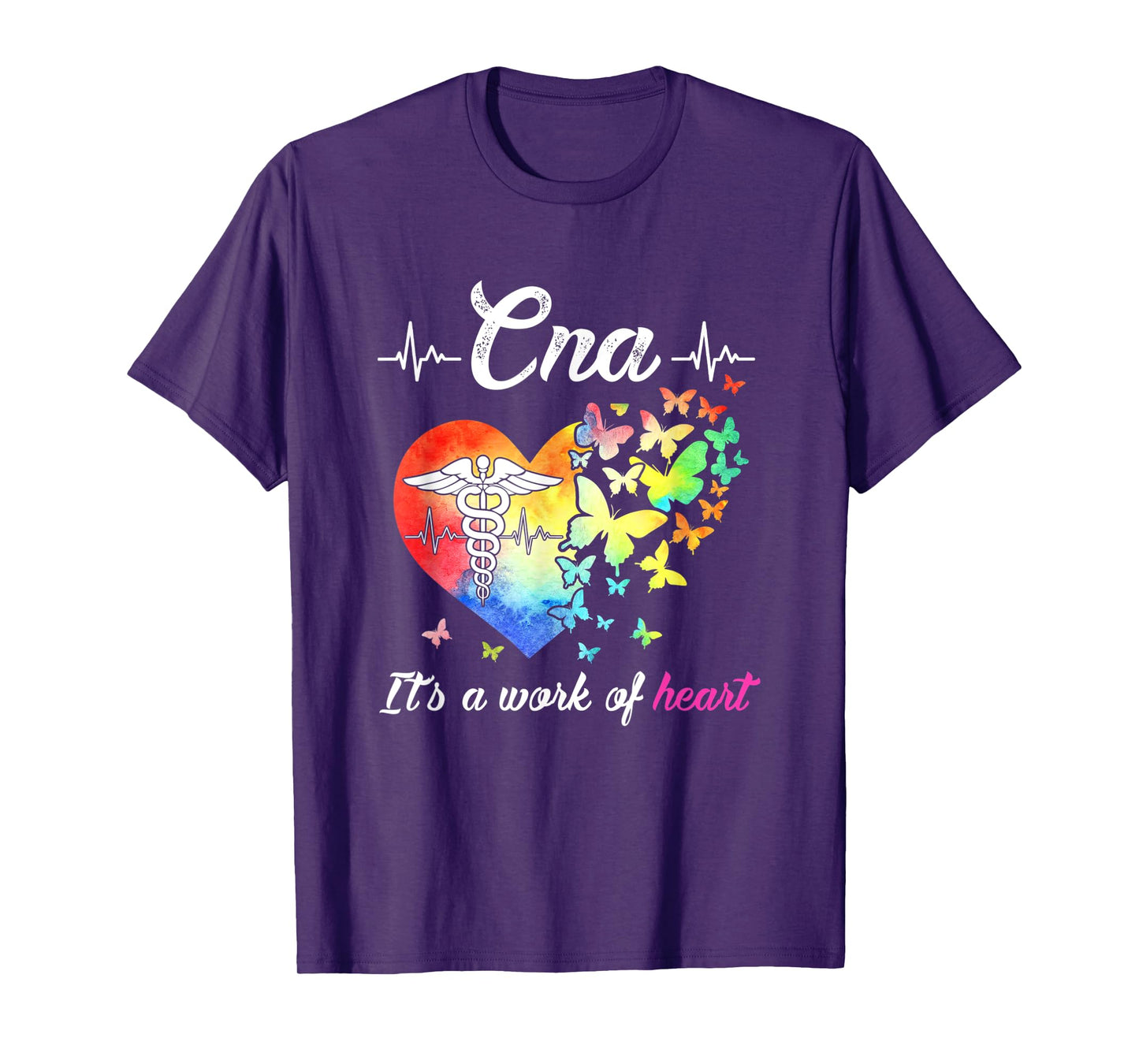 C N A Certified Nurse Assistant Nursing Work Of The Heart T-Shirt