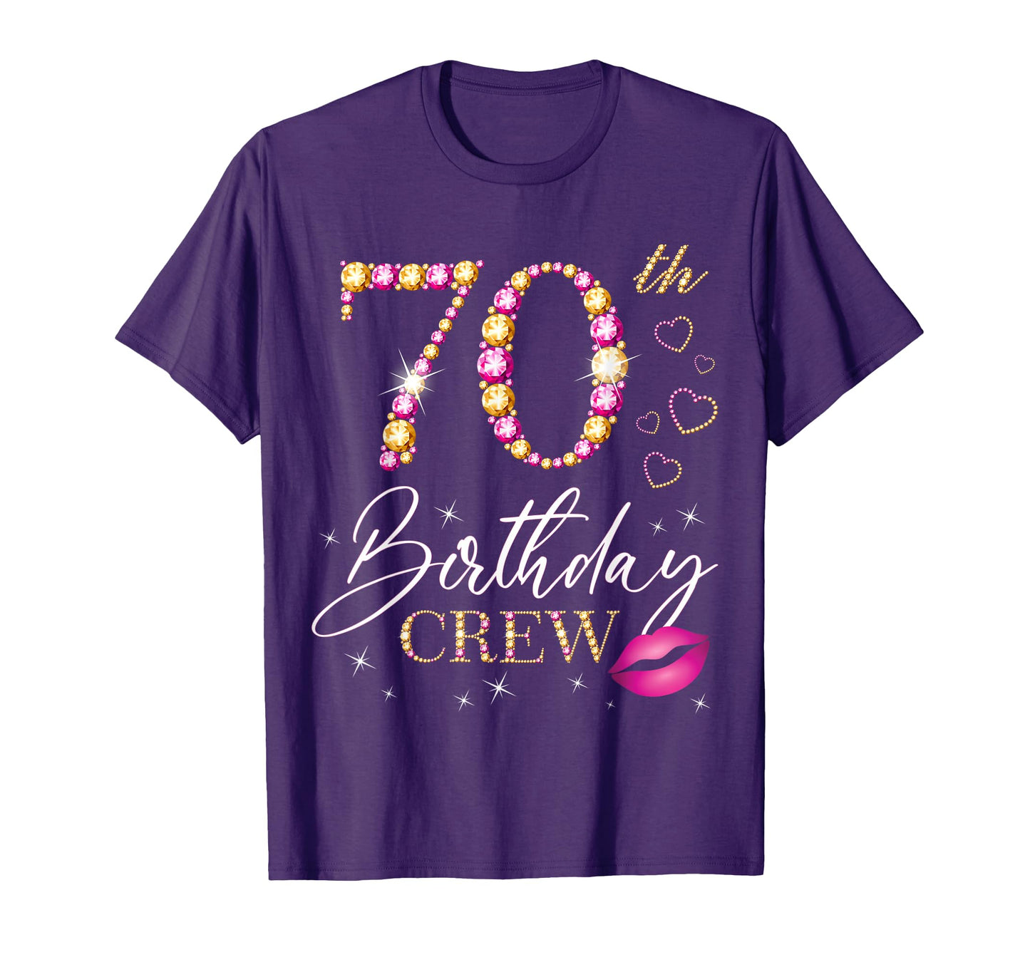70th Birthday Crew 70th Birthday Squad 70 Years Old Bday T-Shirt