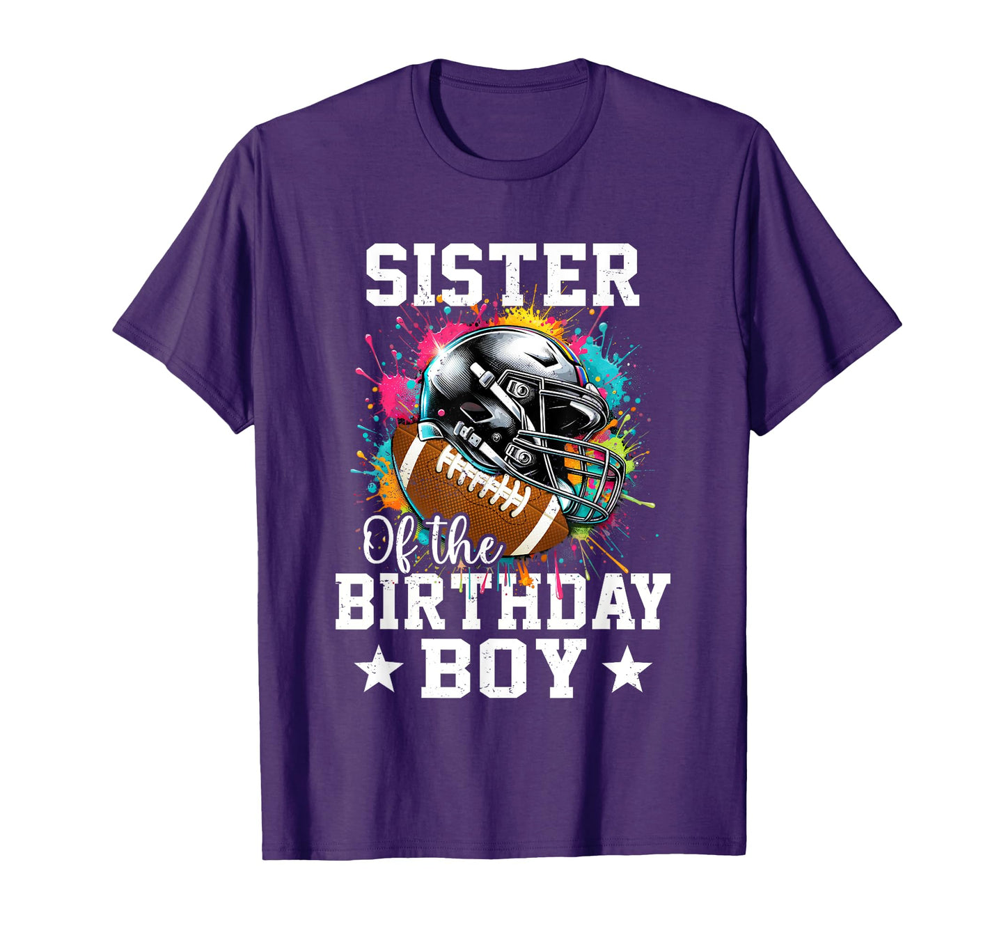 Sister Of The Birthday Boy Football Lover First Birthday T-Shirt