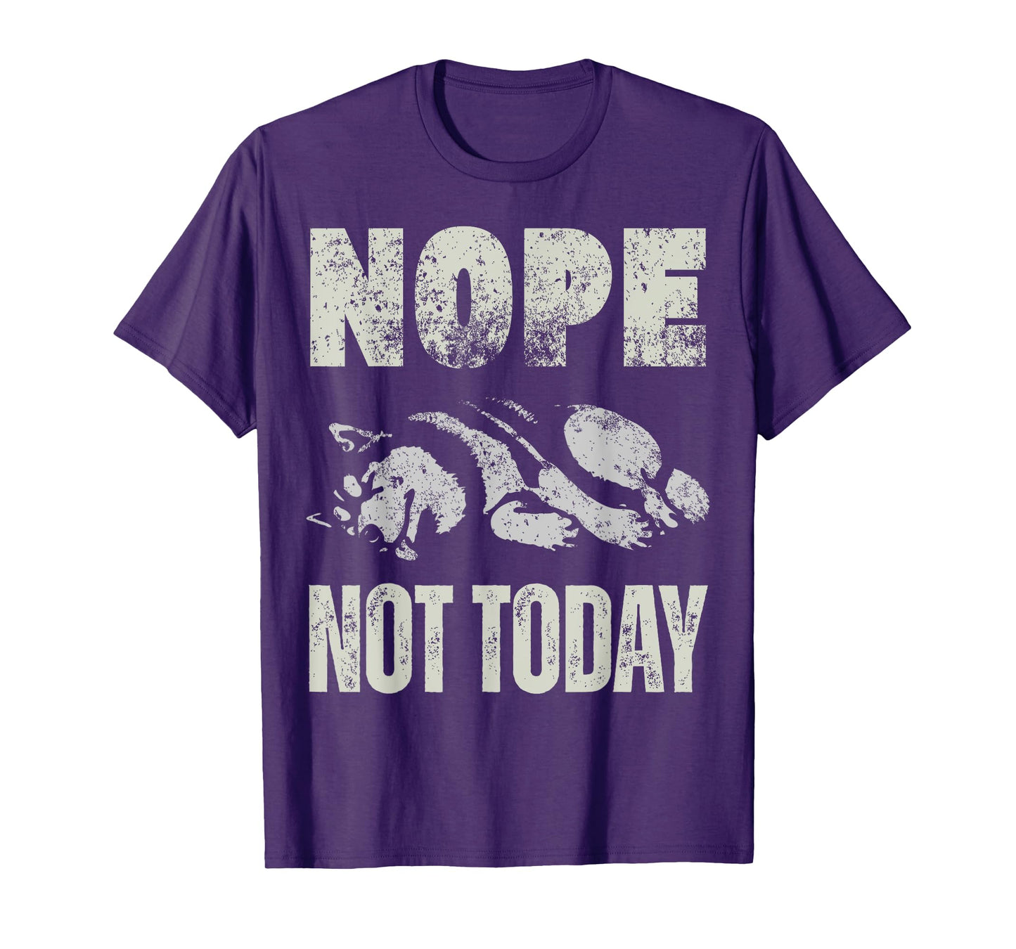 Vintage Nope Not Today Funny Lazy Siberian Husky Dog Owner T-Shirt