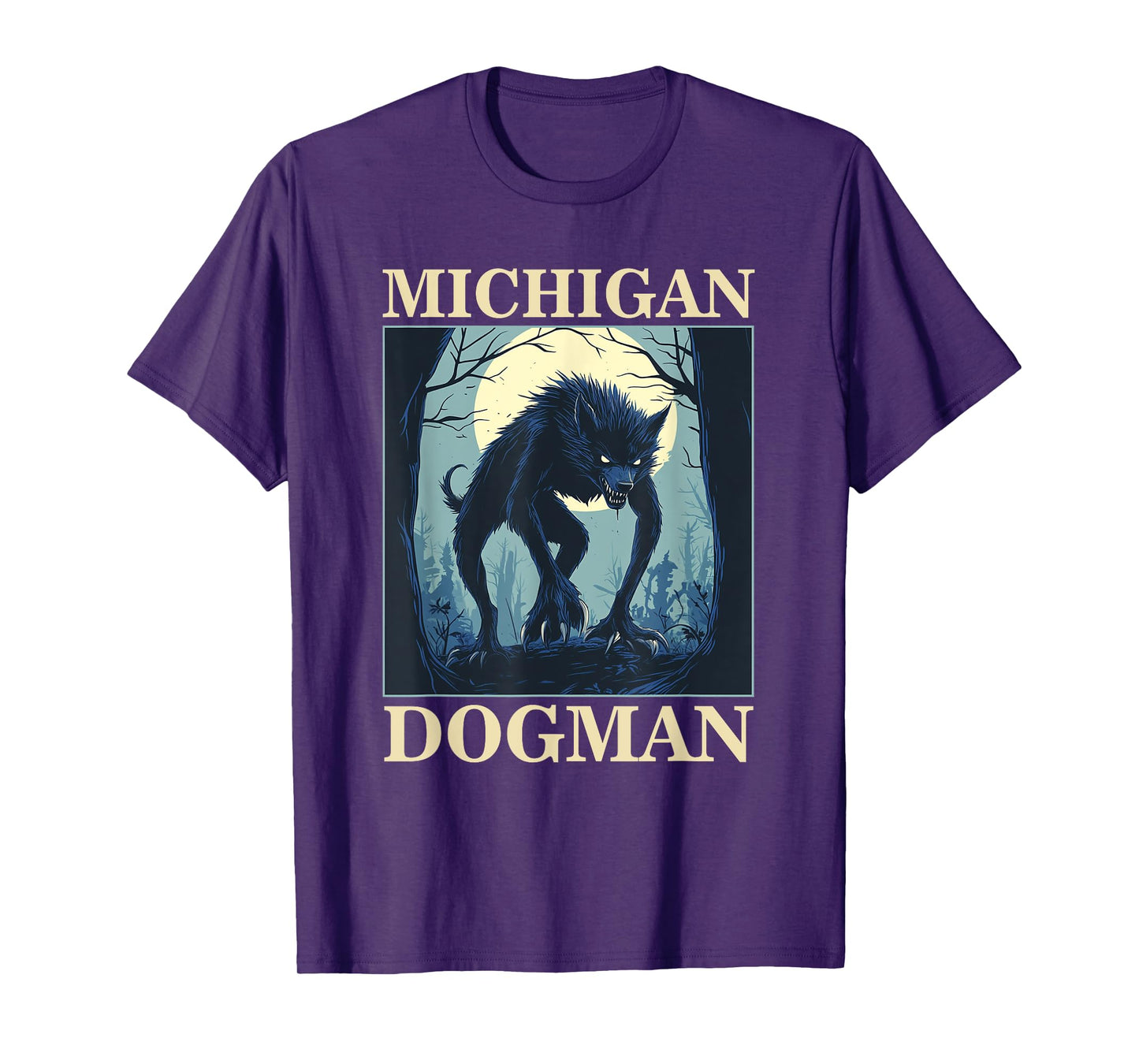 Michigan Dogman Woodland Folklore Canine T-Shirt
