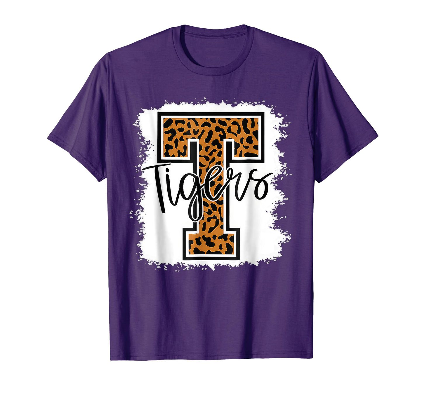 Tigers Swash School Spirit Orange Black T Shirt T-Shirt
