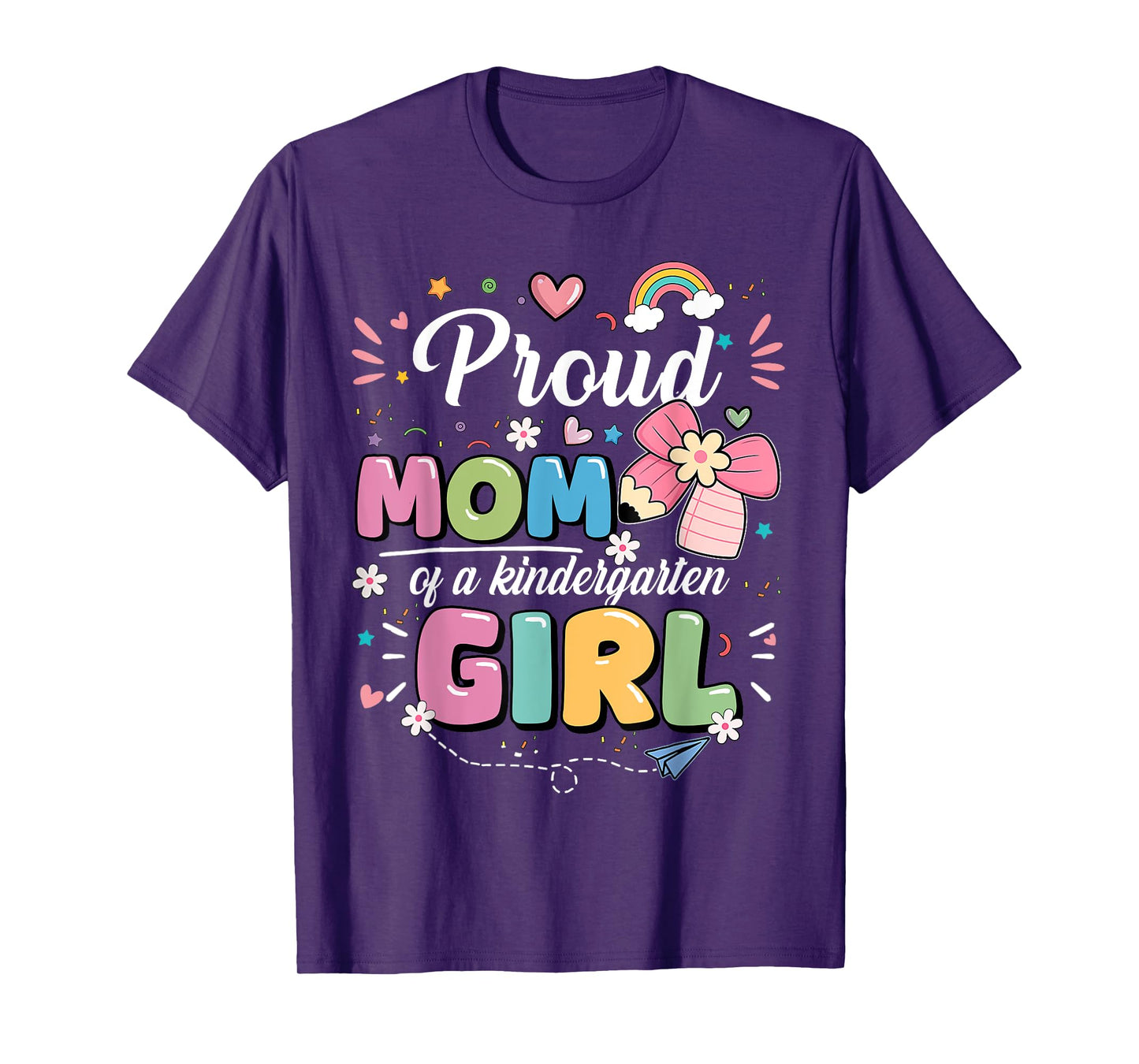 Proud Mom of A Kindergarten First Day of School Mom Daughter T-Shirt
