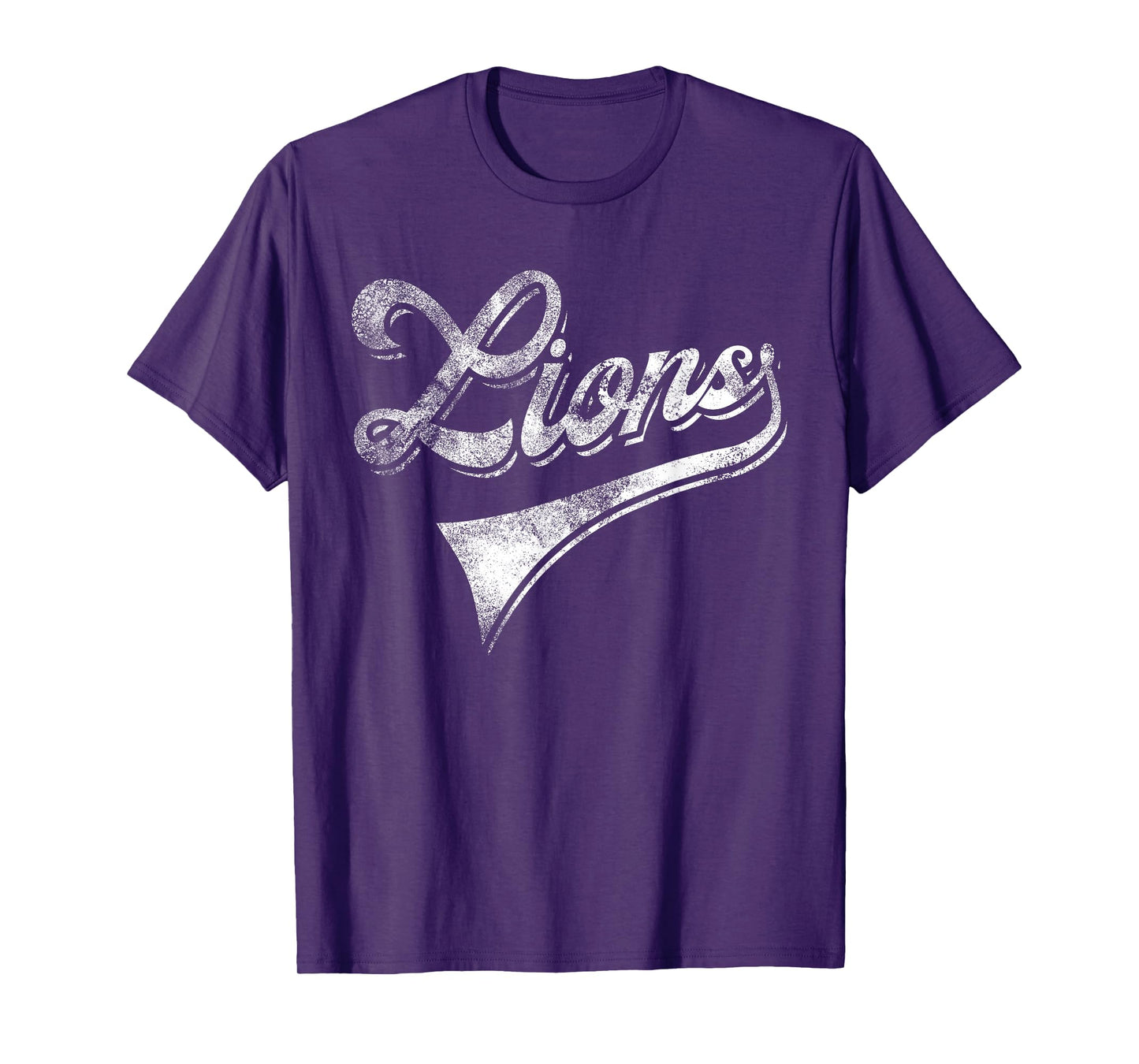 Lions School Sports Fan Team Spirit Mascot Vintage T-Shirt