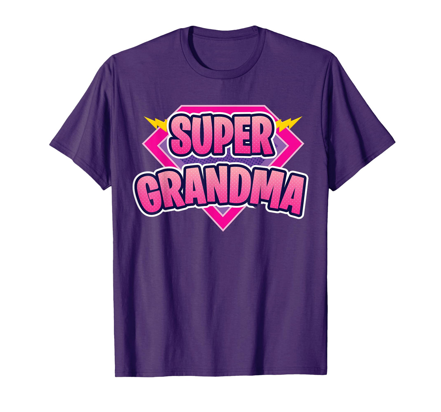 Super Grandma Superhero Grandmother Comic Book Funny T-Shirt