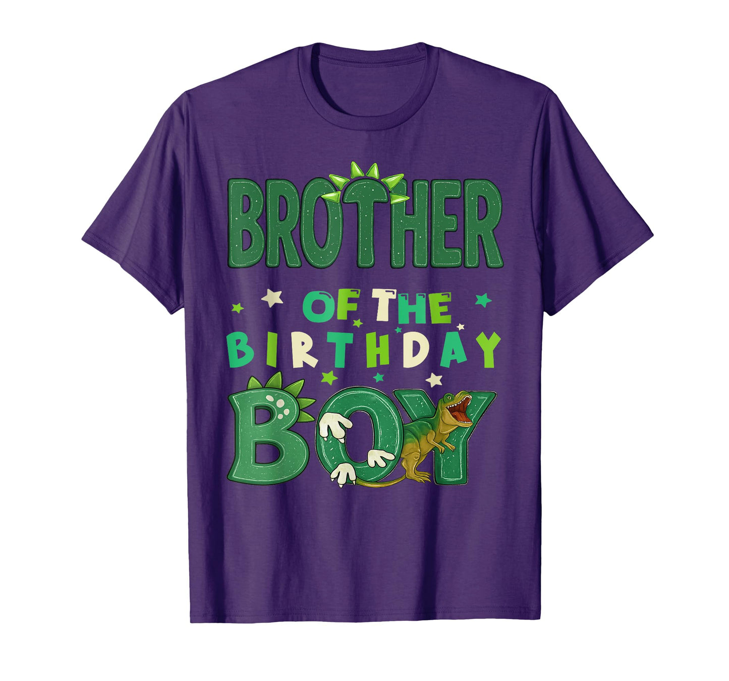Brother Of The Birthday Boy Dinosaur Family Party T Rex Boys T-Shirt