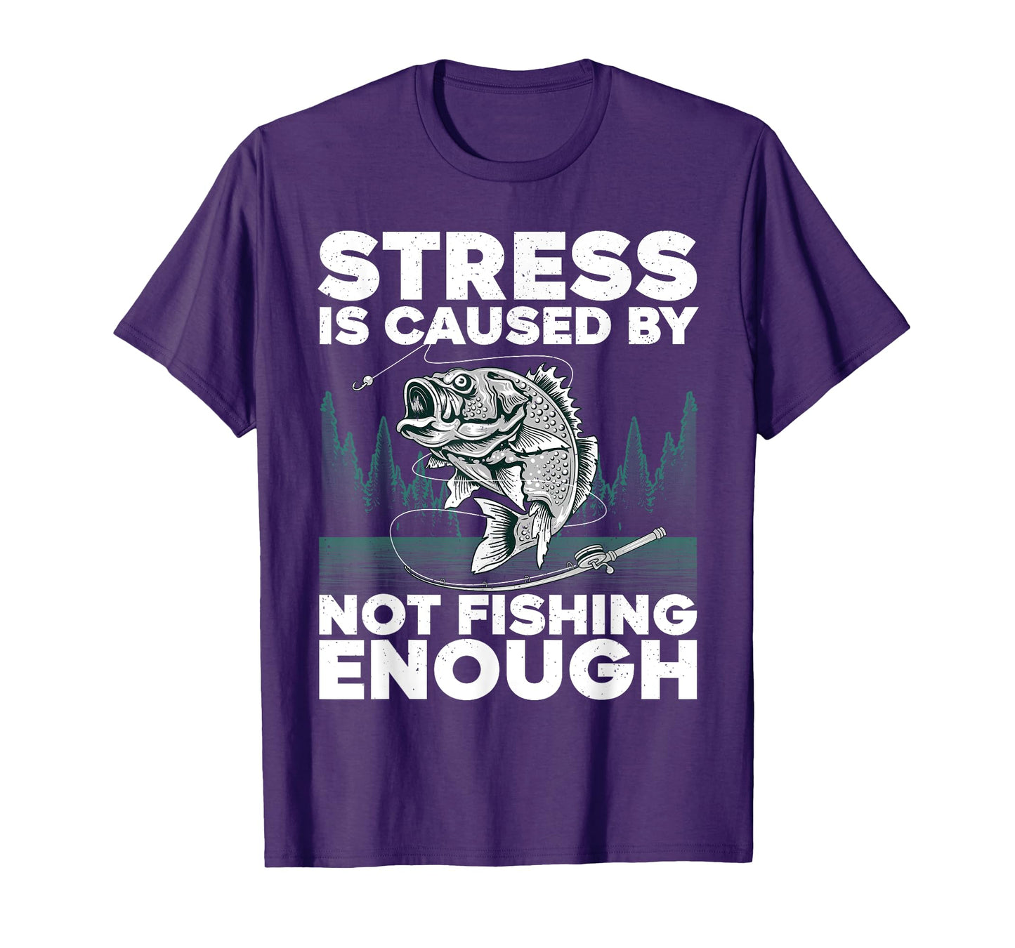 Funny Fishing Design For Men Women Bass Fly Fishing Lovers T-Shirt