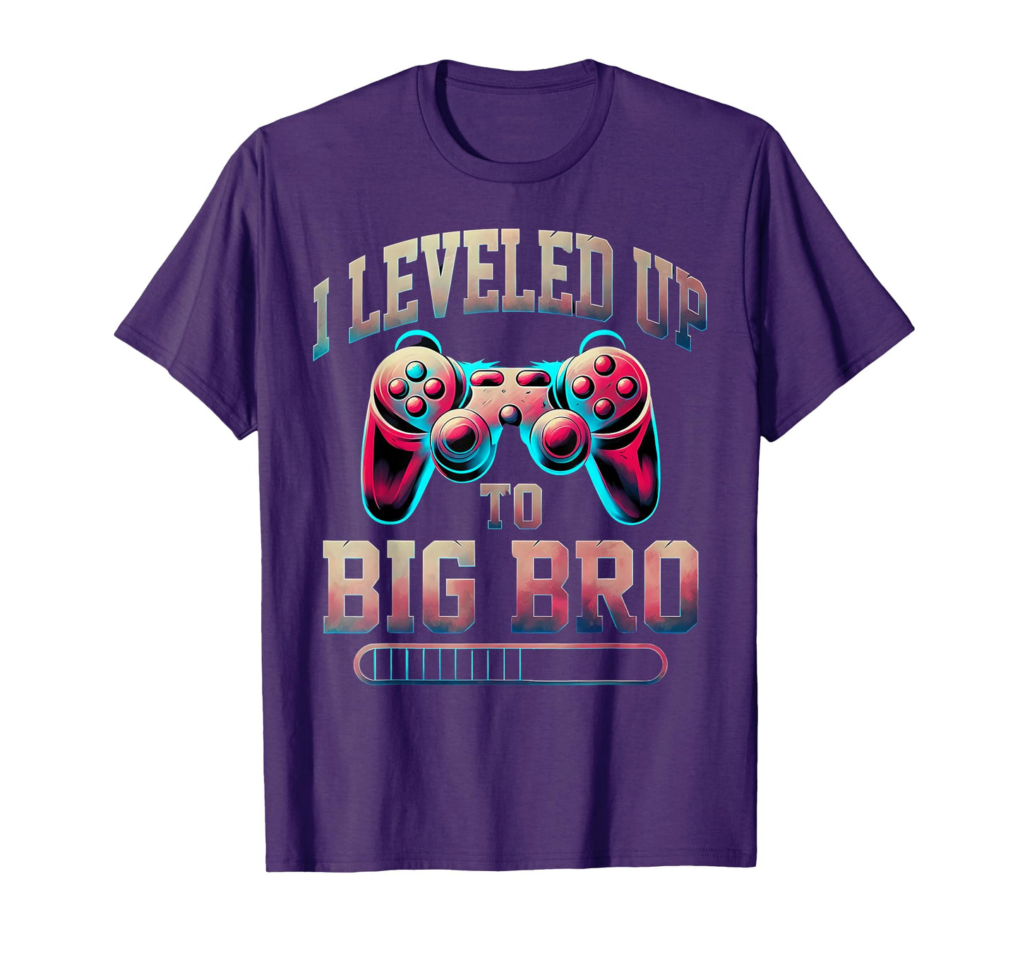 I Leveled Up to Big Bro Funny Gamer Big Brother T-Shirt