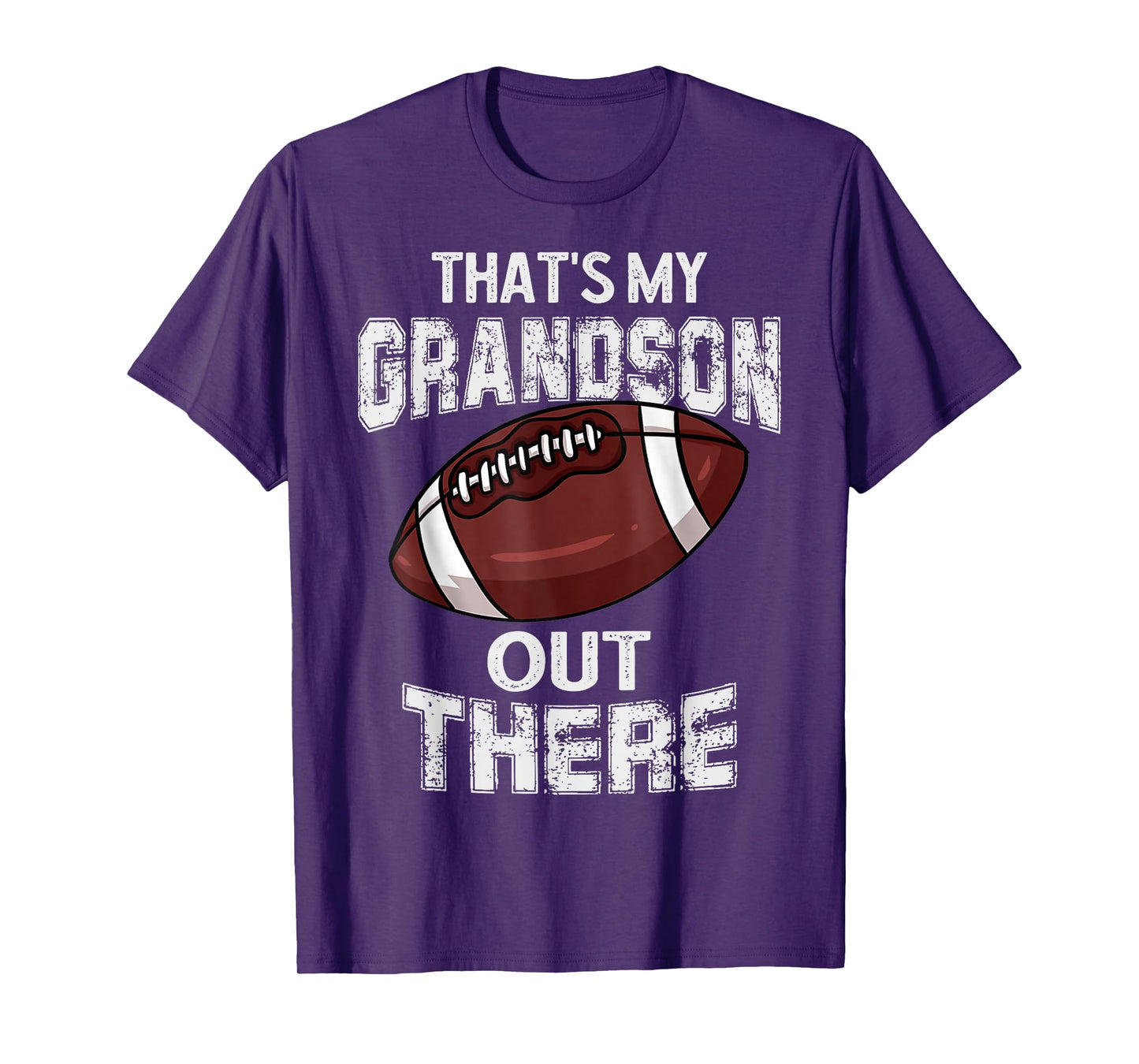 That's My Grandson Out There Funny Football Grandma Grandpa T-Shirt