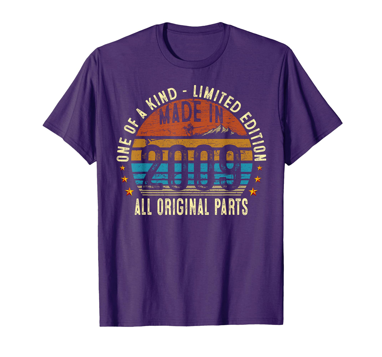 16th Birthday Gifts Men Boy Girl Vintage 2009 Original Parts T-Shirt
