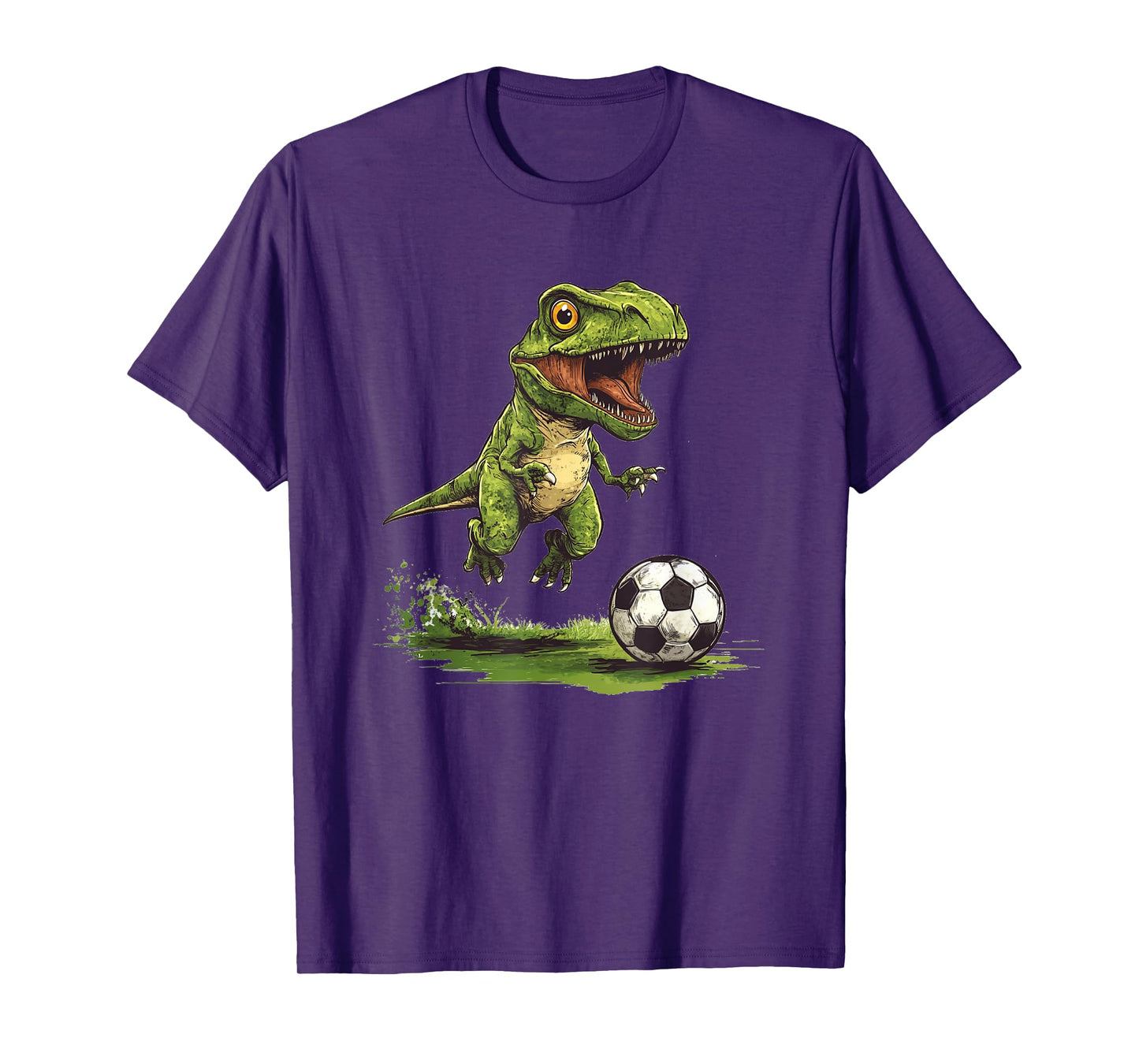 Funny Soccer with Jurassic Dinosaur Outfit T-Shirt
