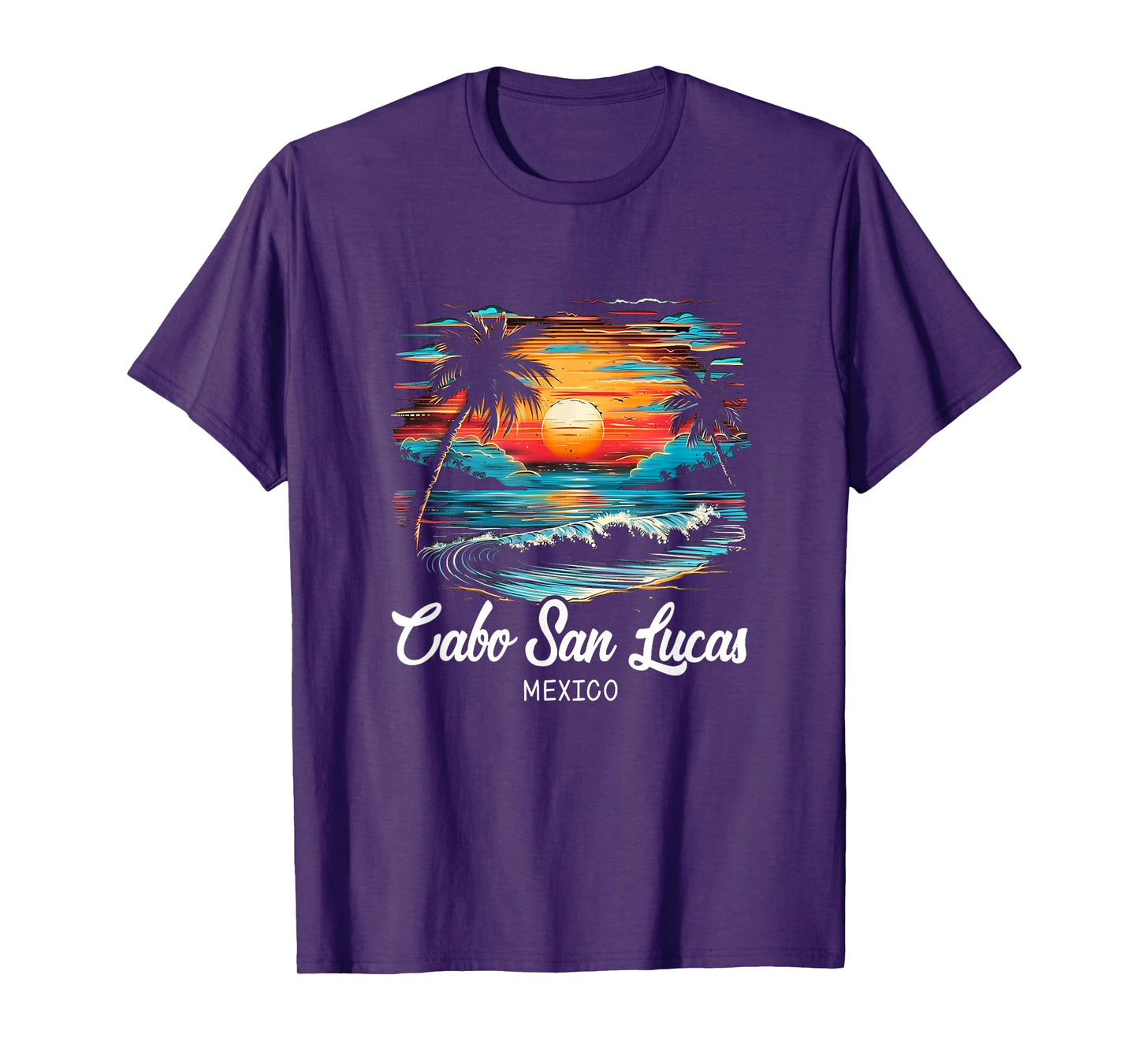 Family Vacation Retro Sunset Mexico Cabo San Lucas T-Shirt