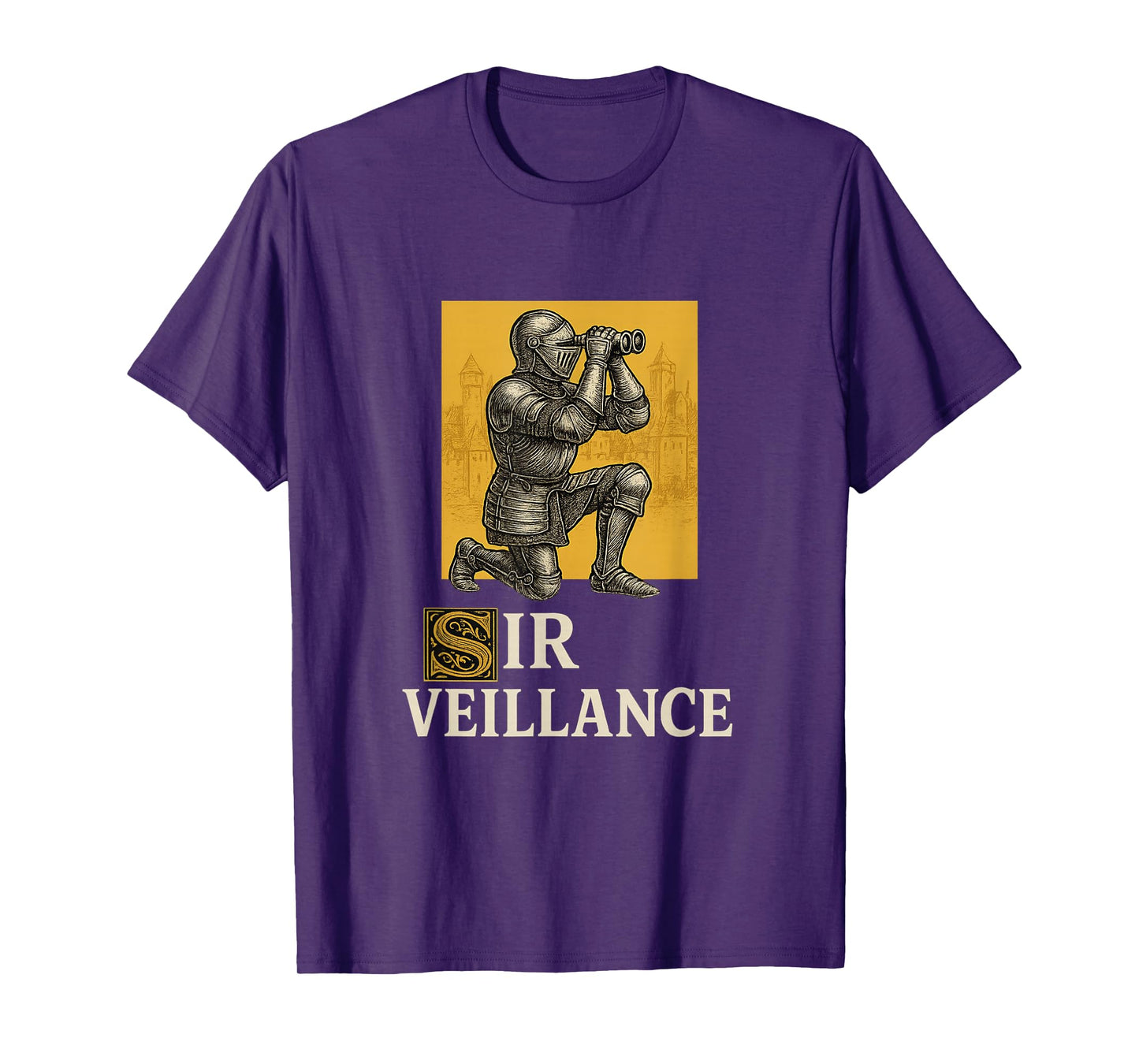 Sir Veillance Funny Unhinged Brainrot Medieval Meme Gen Z T-Shirt