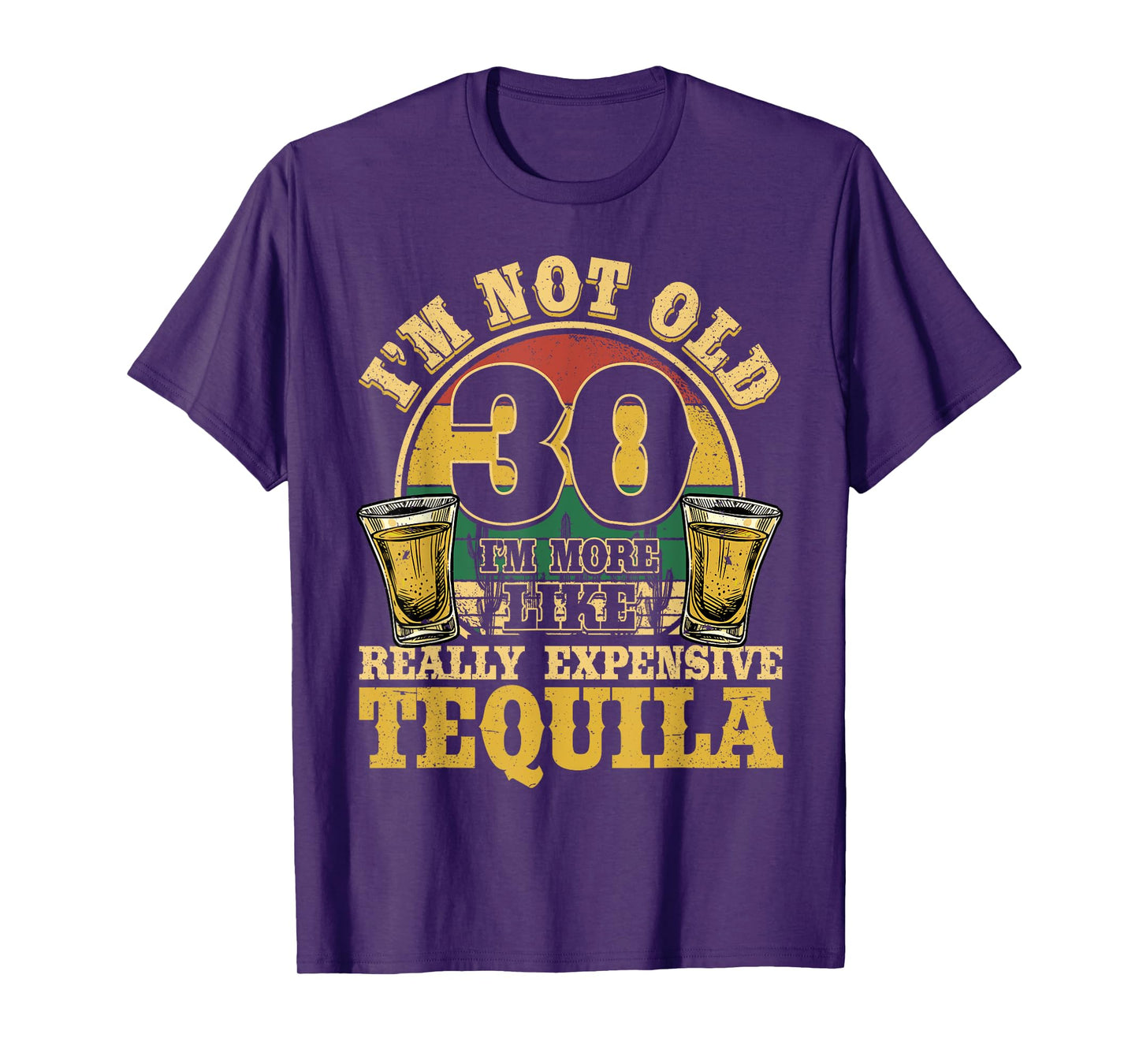 30 Years Old Tequila Mexican 30th Birthday Tequila Drinker T-Shirt