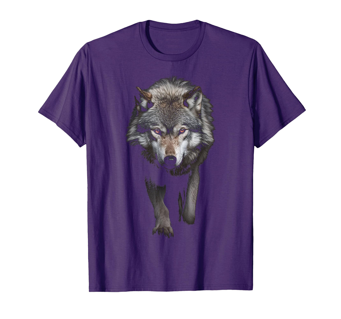 Wolf Animal Motif Illustration Wolf T-Shirt