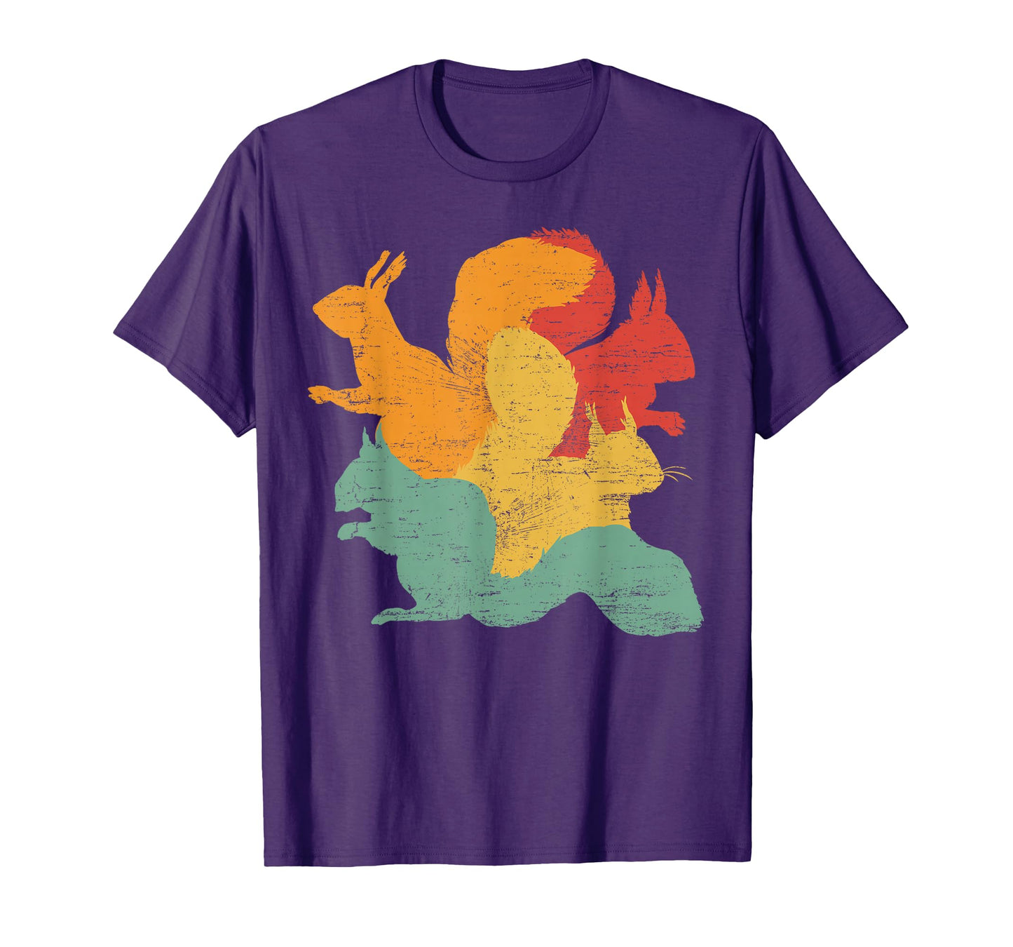 Vintage Squirrels Funny Forest Animal Rodent Lovers Outfit T-Shirt