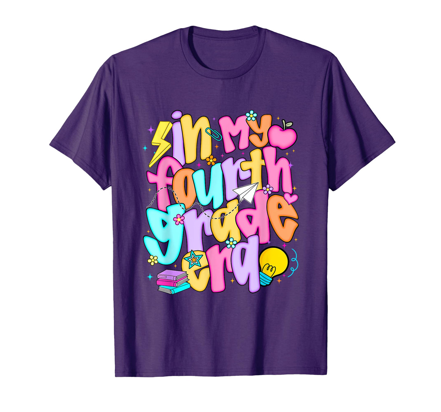 In My Fourth Grade Era Preppy Back To School Teachers Kids T-Shirt