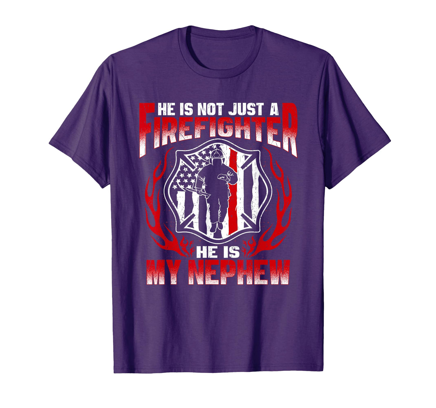 My Nephew Is A Firefighter Hero Proud Fire Aunt Uncle Gifts T-Shirt