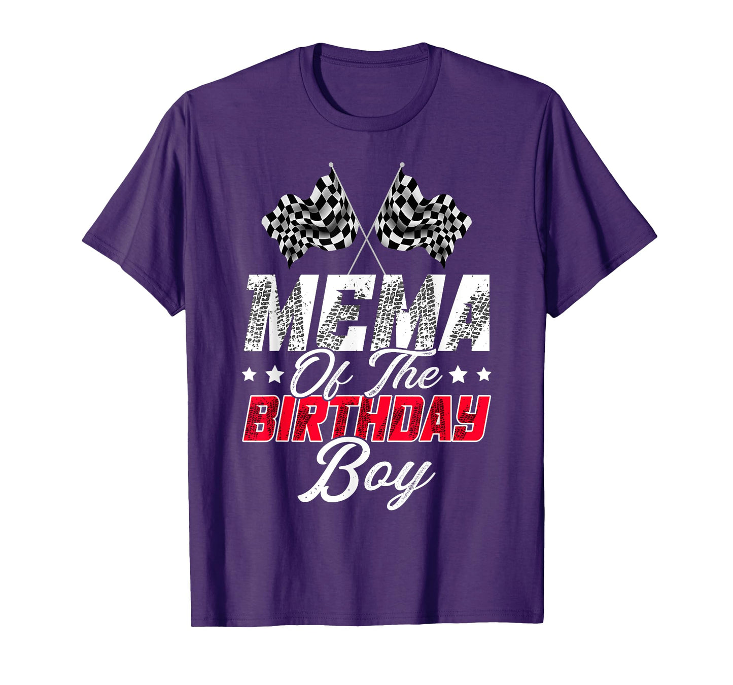 Race Car Mema Of The Birthday Boy Racing Family Pit Crew T-Shirt