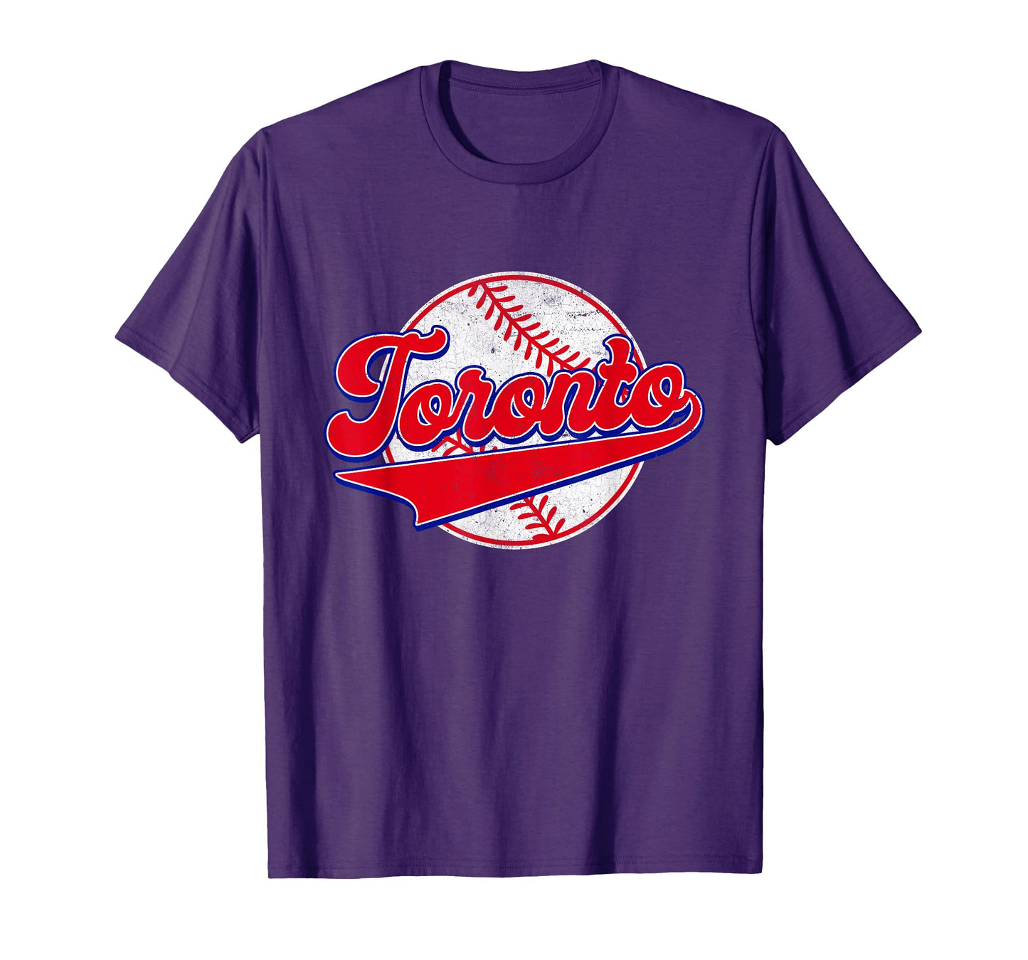 Toronto Cityscape Vintage Baseball Men Women Kids T-Shirt