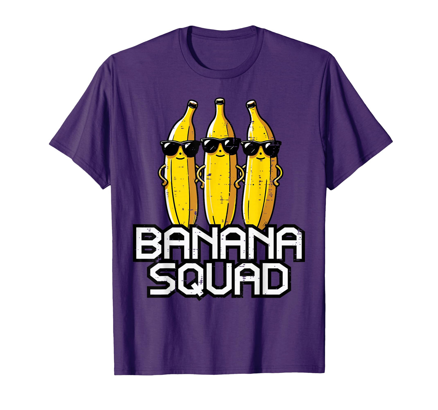 Banana Squad Funny Fruit Team Crew Matching Women Men Kids T-Shirt