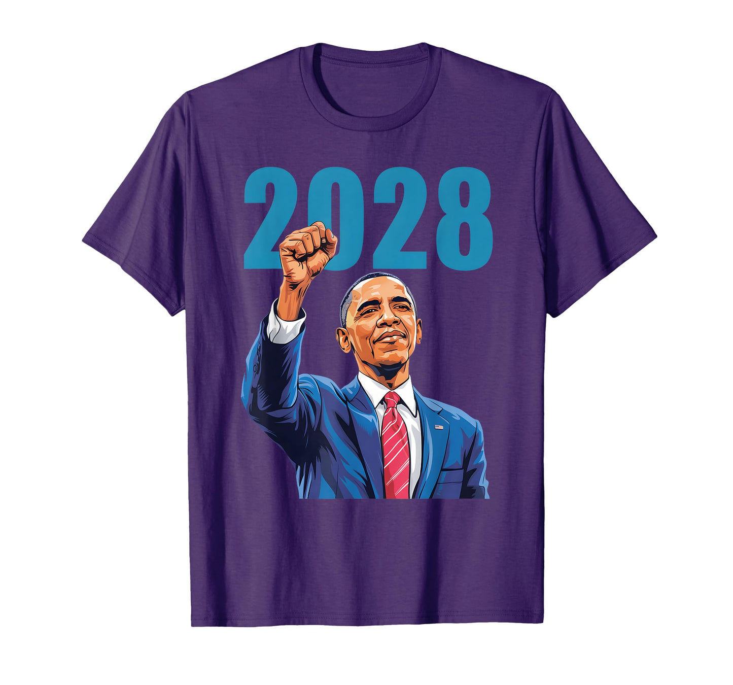 Vintage Obama 2028 Funny Political Patriotic Election T-Shirt