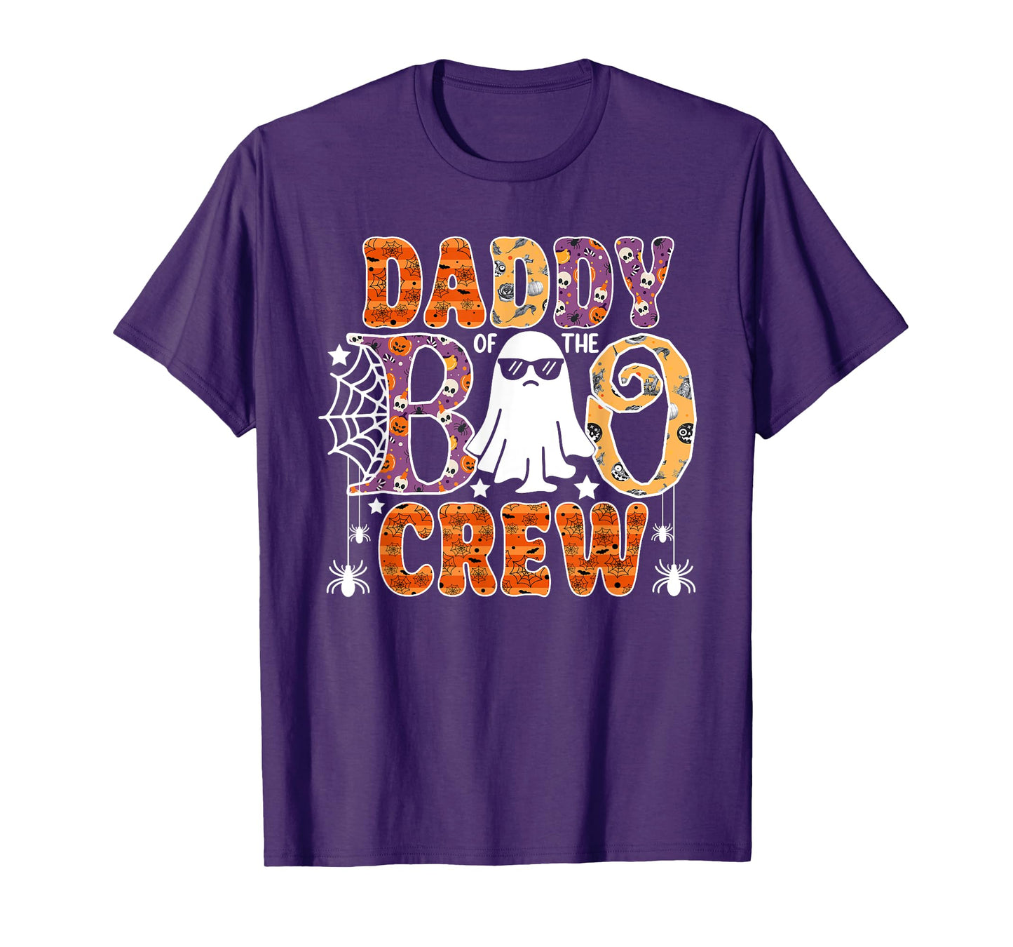 Daddy Of The Boo Crew Funny Halloween Family Matching T-Shirt