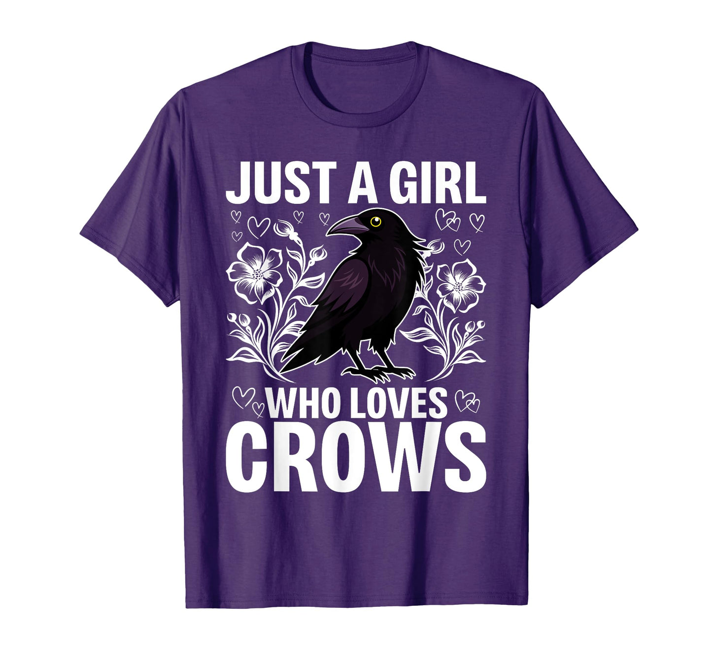 Just A Girl Who Loves Crows for Women Crow and Raven Lovers T-Shirt