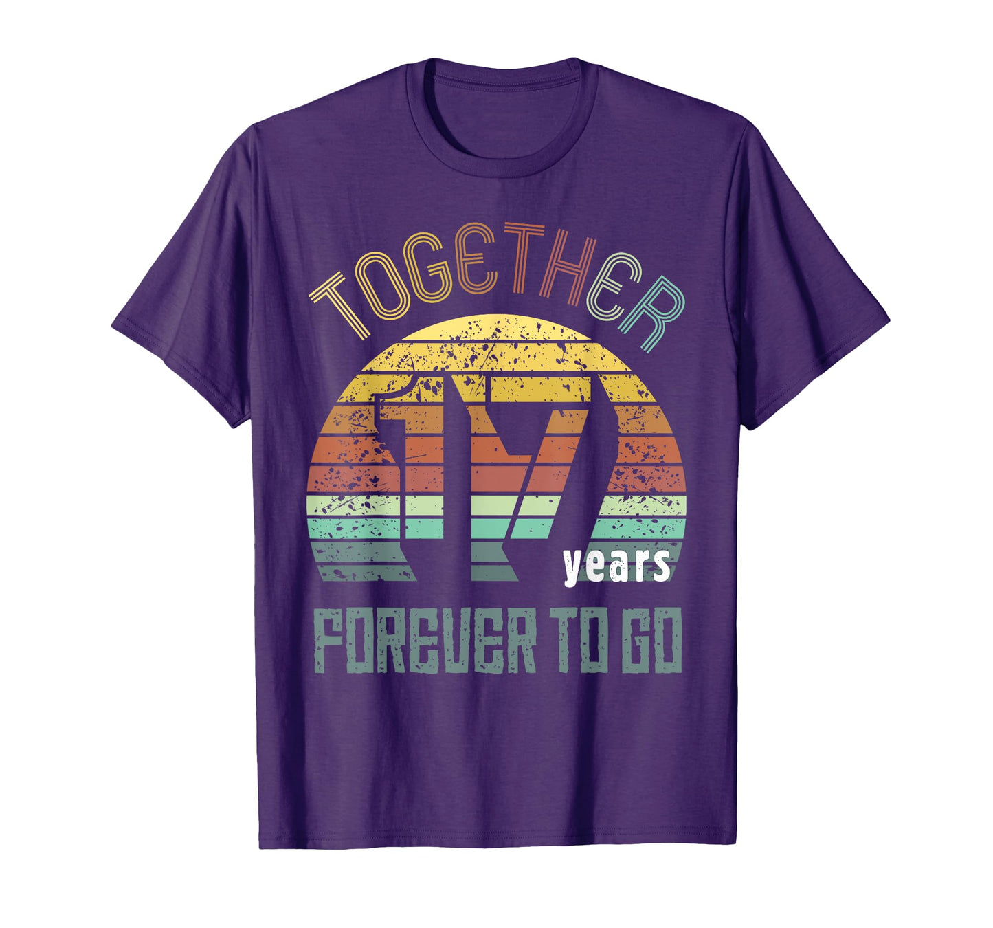 17th Years Wedding Anniversary Gifts For Couples Matching 17 T-Shirt