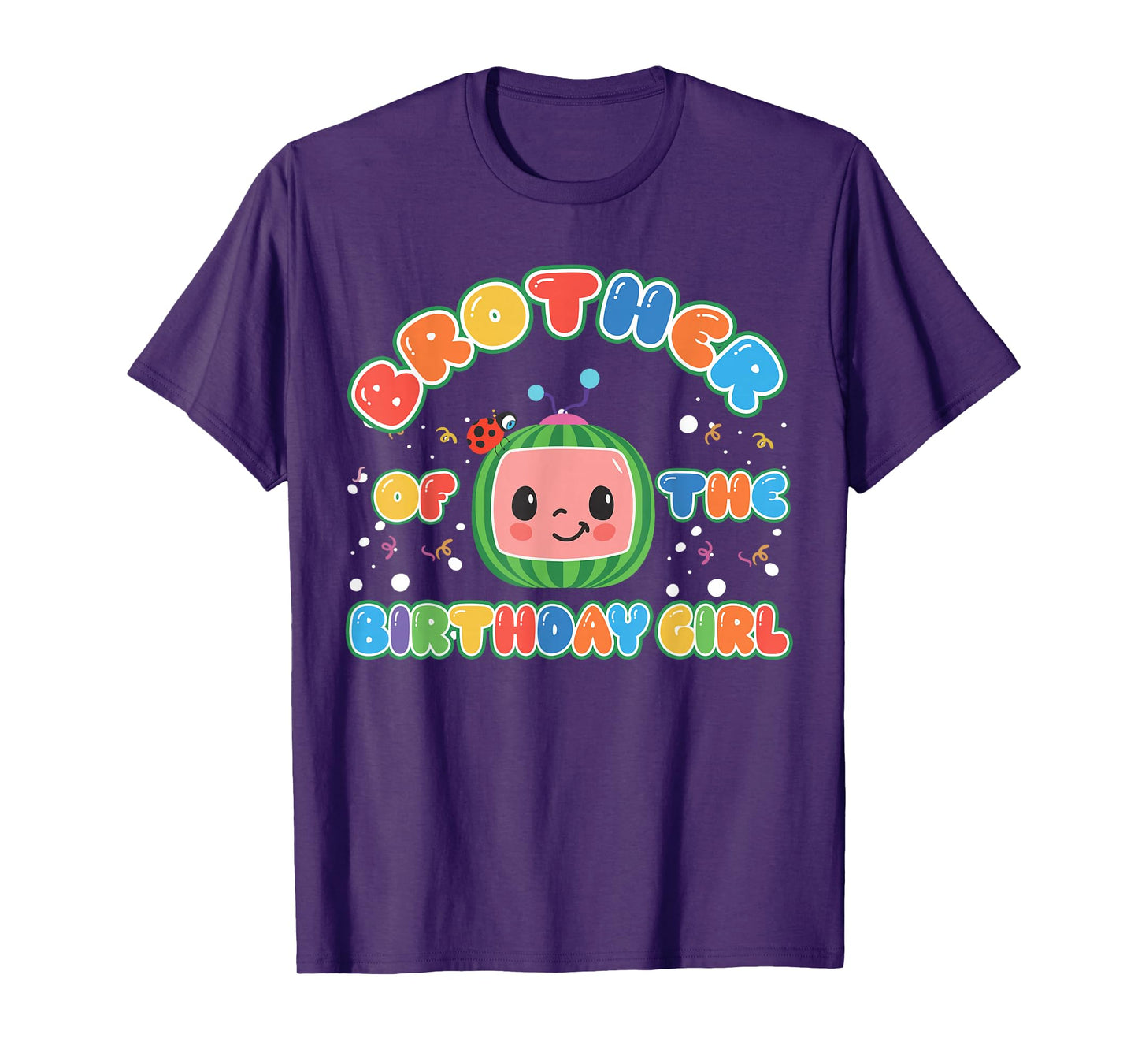 Brother Of The Birthday Girl Melon Family Matching Funny T-Shirt