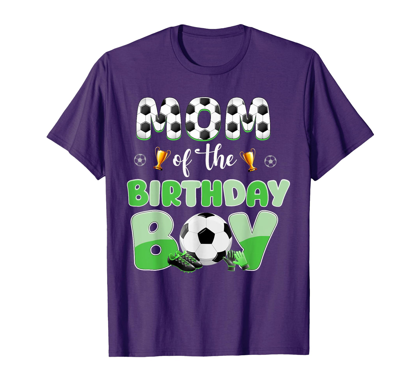 Mom Of The Birthday Boy Soccer Group Family Matching T-Shirt