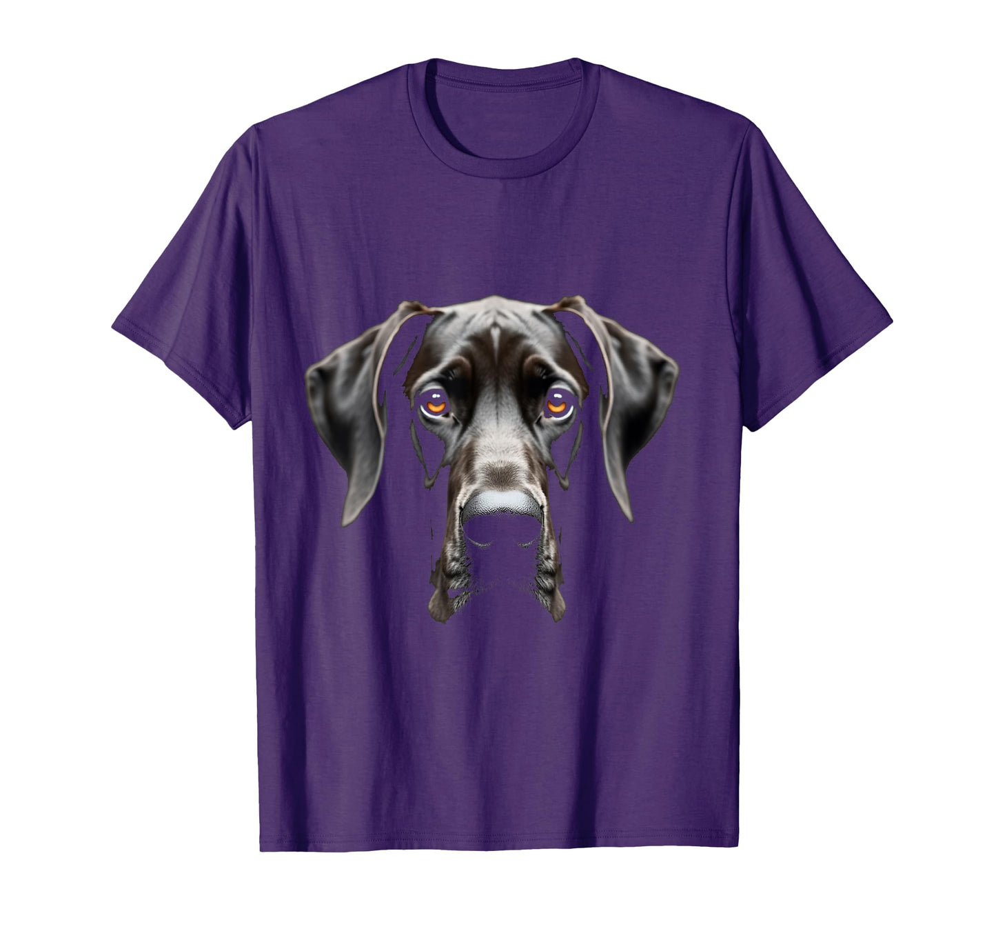 Black Great Dane Dog Great Dane Face T-Shirt