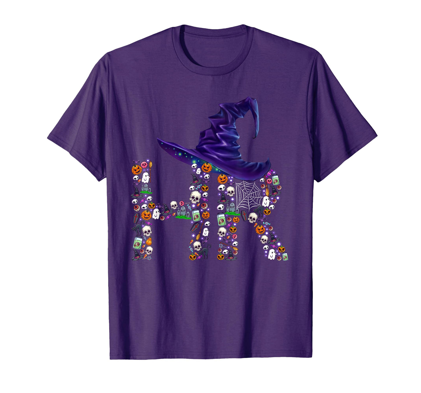 Funny HR Witch Human Resources Pumpkin Halloween Costume T-Shirt