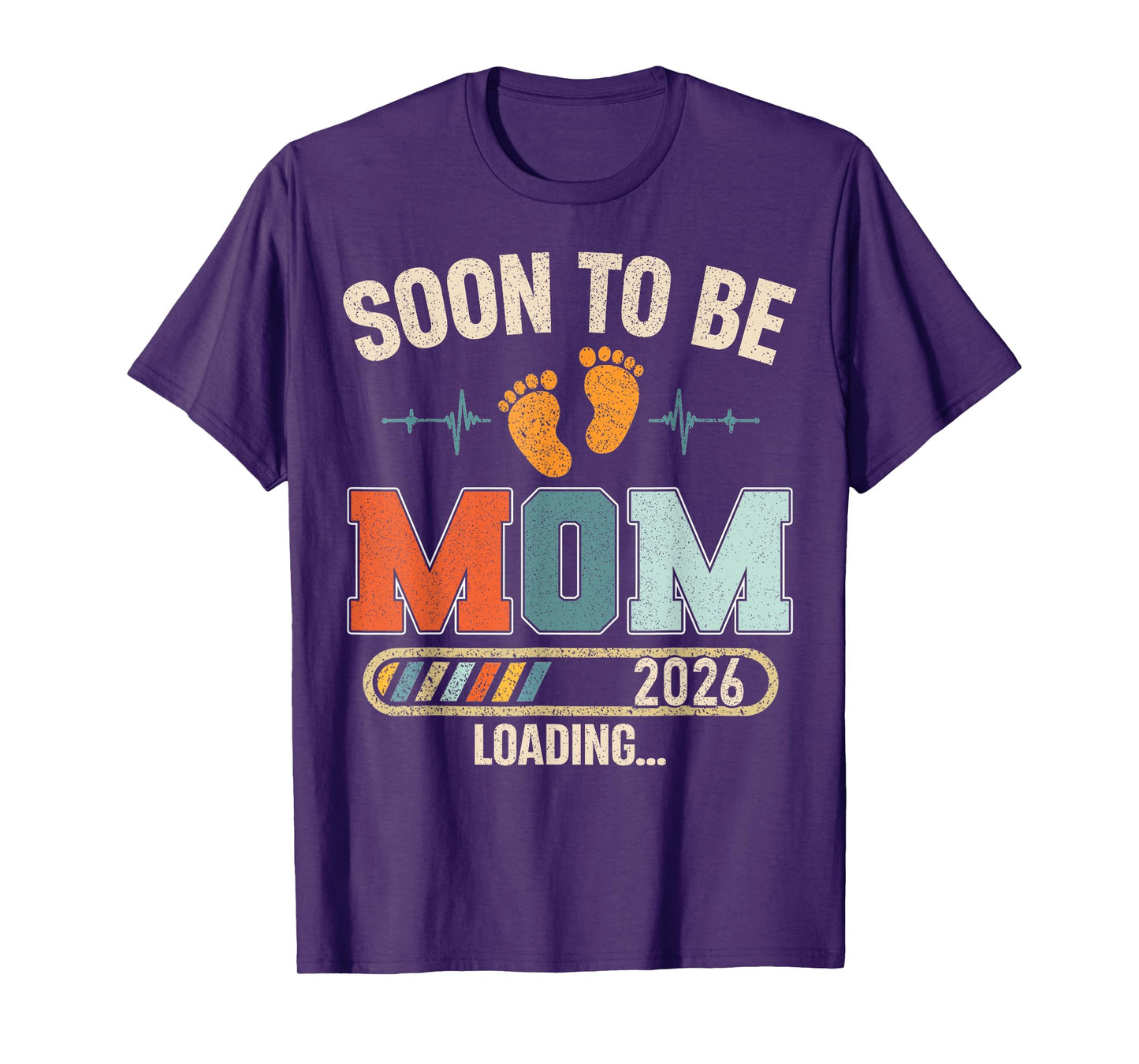 Soon to Be Mom 2026 Loading Baby Announcement for New Mama T-Shirt