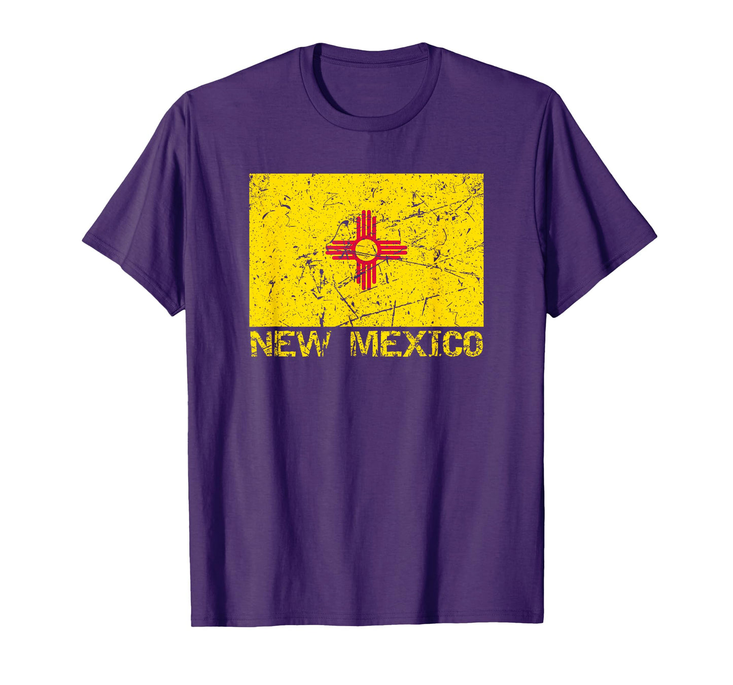 New Mexico Flag Distressed Men Women Kids New Mexican T-Shirt